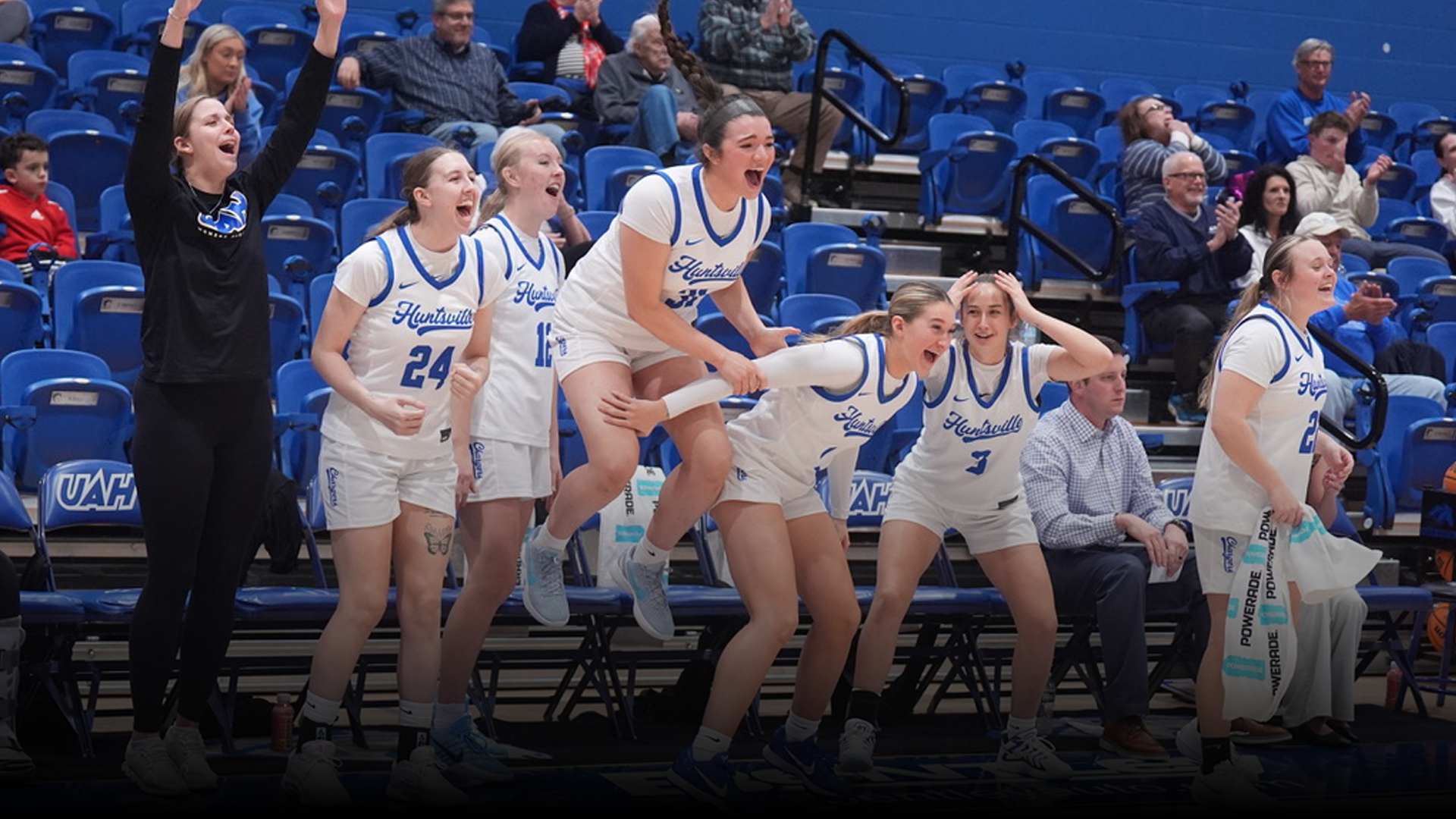 UAH Women's Bench Cheering