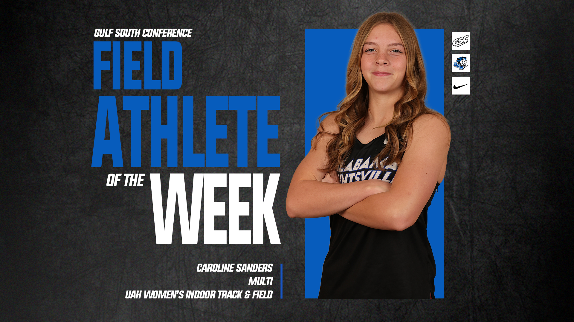 Caroline Sanders named GSC Field Athelete of the Week