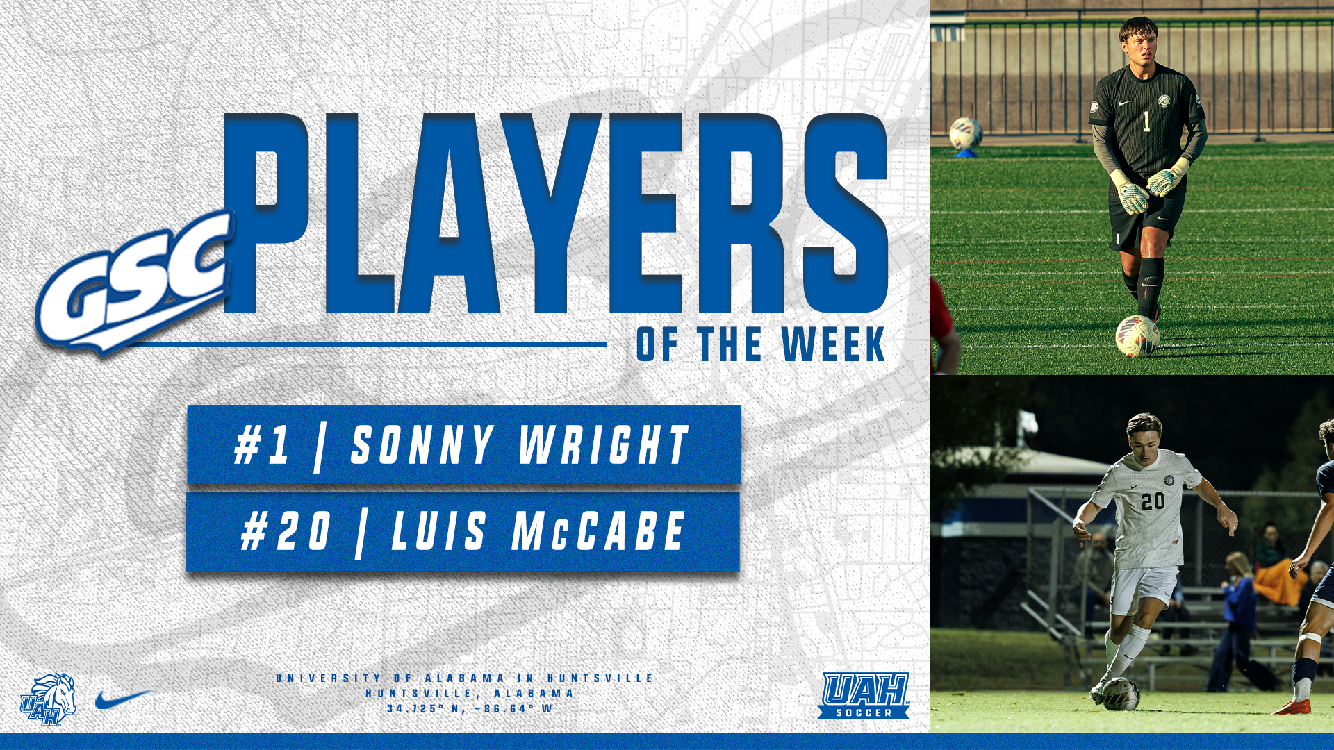 Men's Soccer Players of the Week 10.28.26
