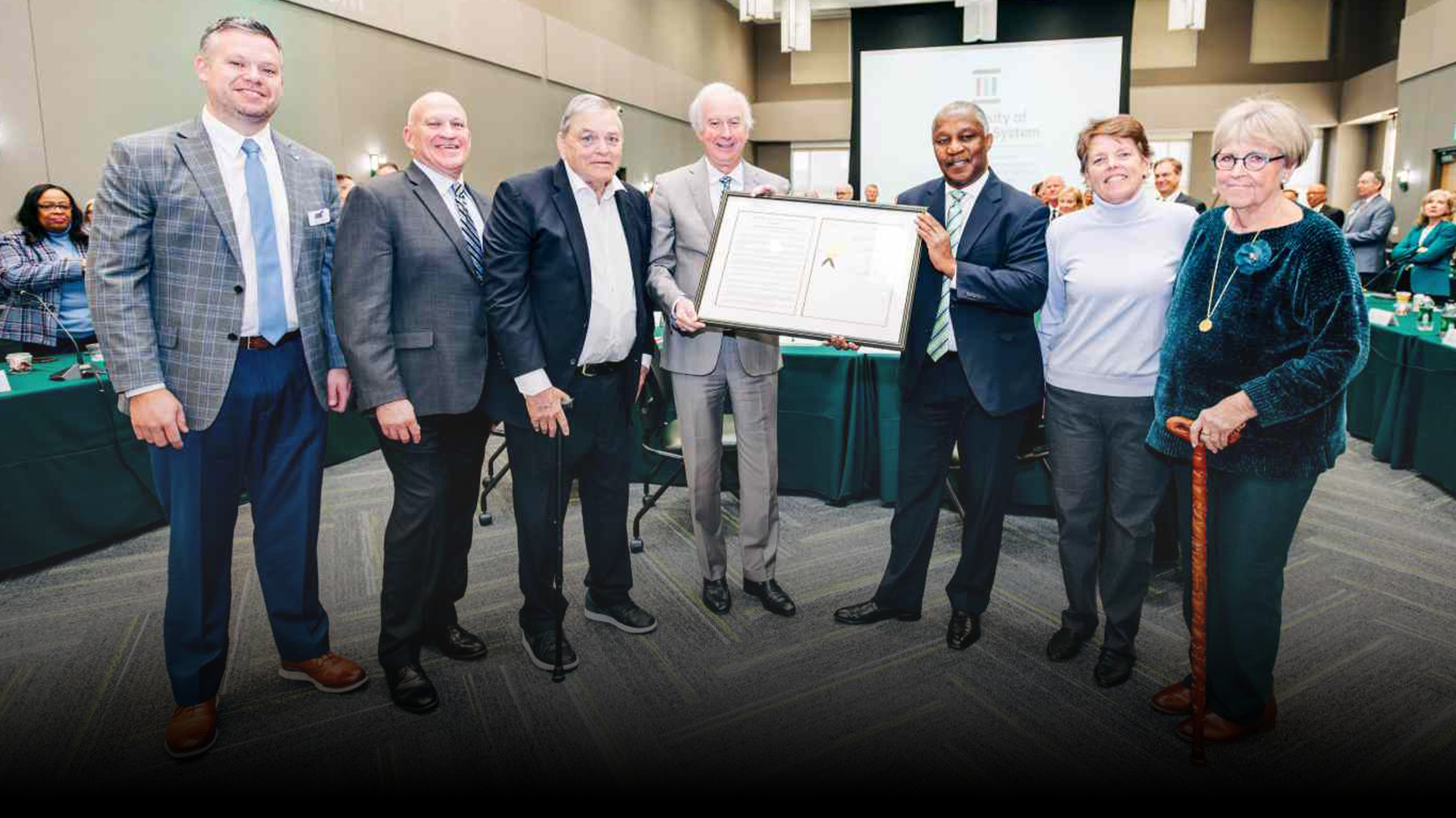 Les Stuedeman Recognition at The Board of Trustees