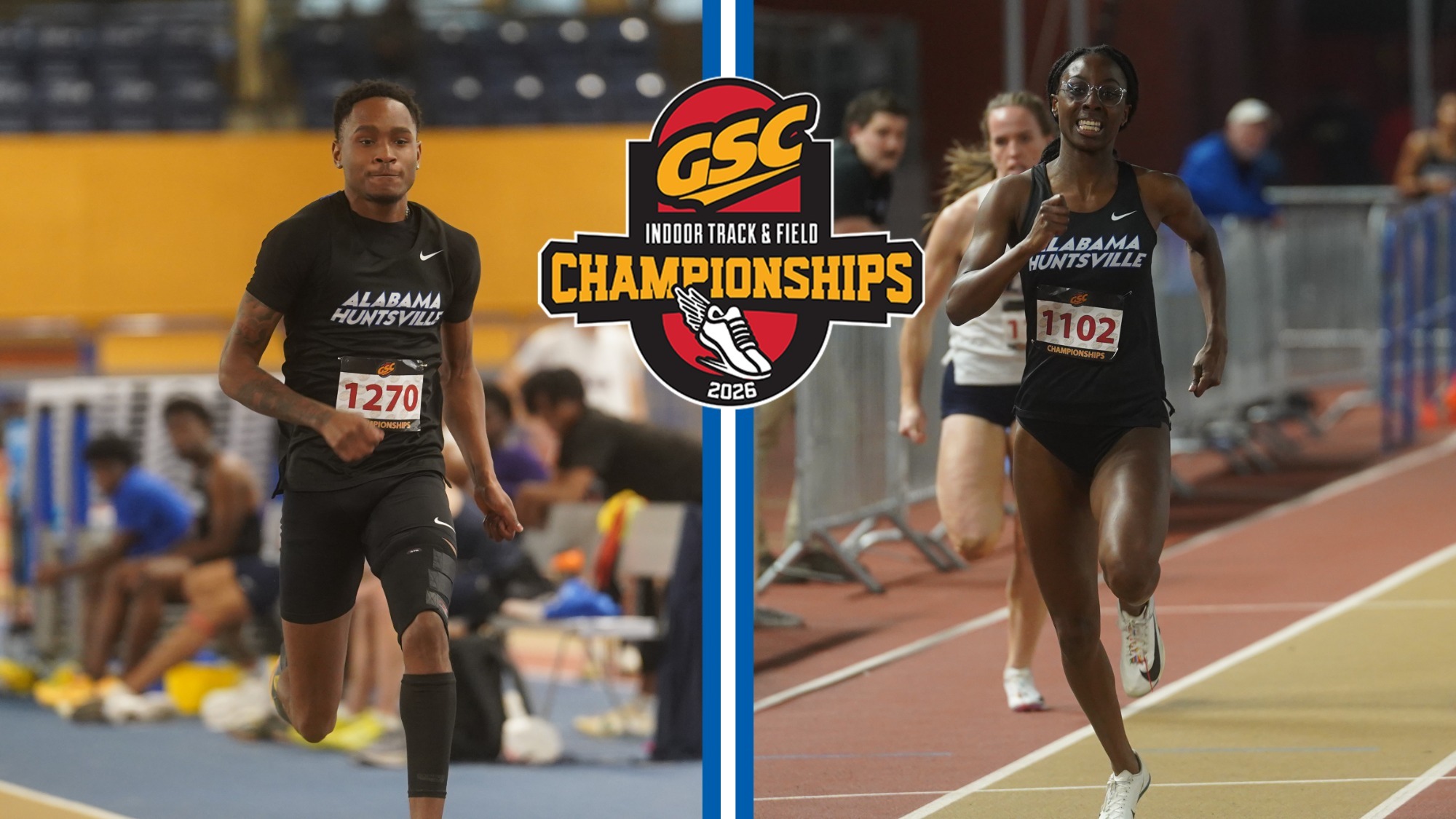 Malik Turner and Amiah Murry running