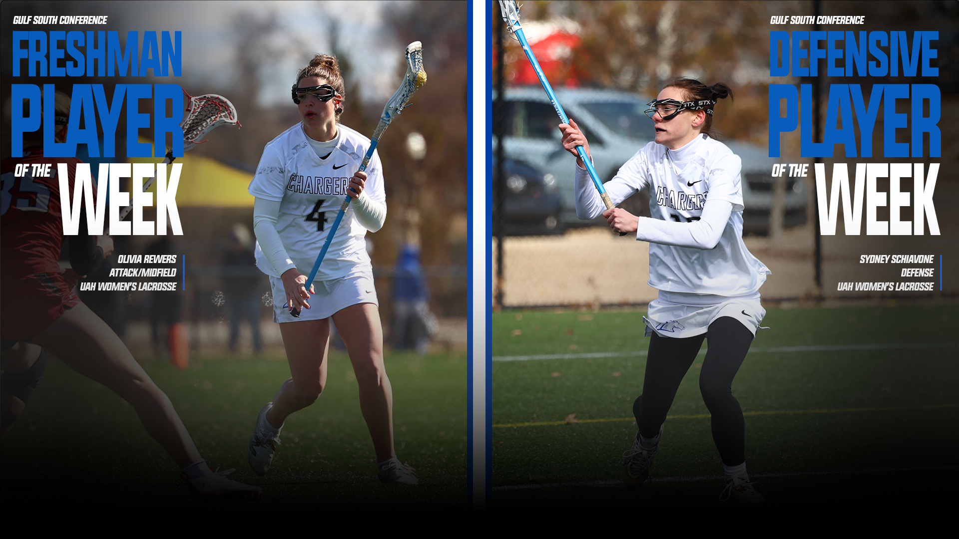 Olivia Rewers and Sydney Schiavone Earn GSC Weekly Awards