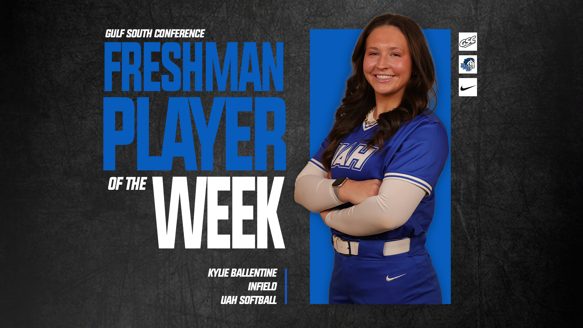 Kylie Ballentine named GSC Freshman of the Week