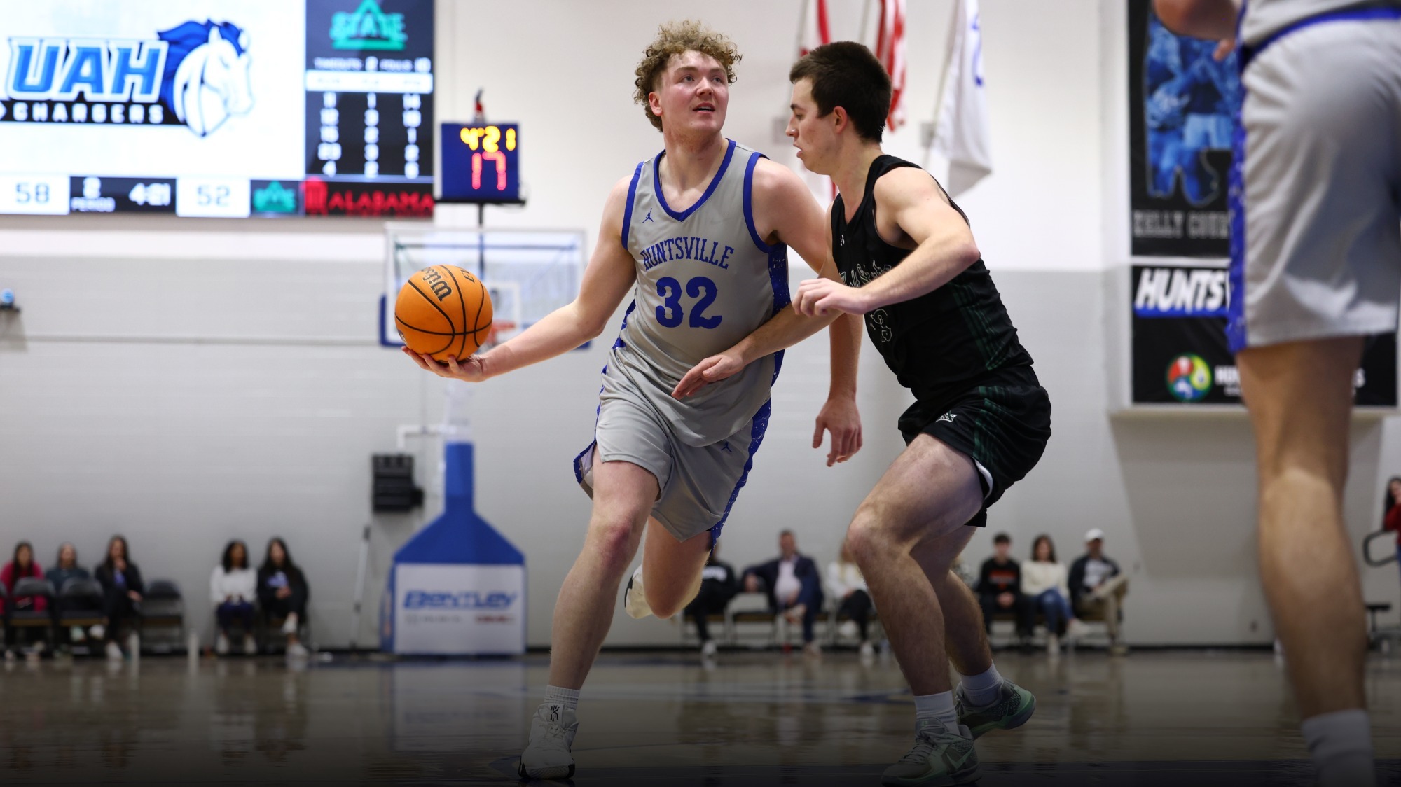 Matt Thurman driving for a layup