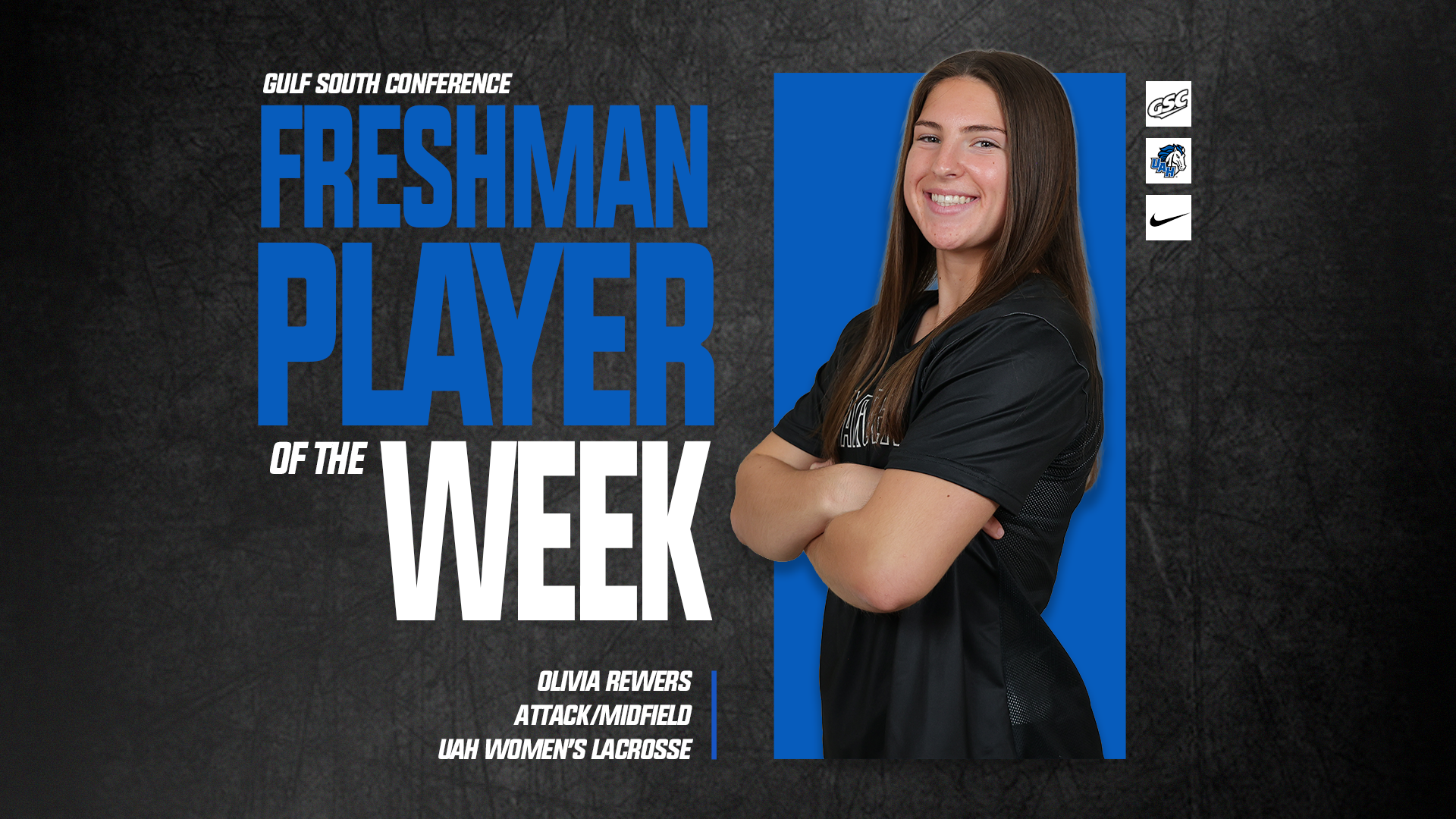 Olivia Rewers earns GSC Freshman of the Week