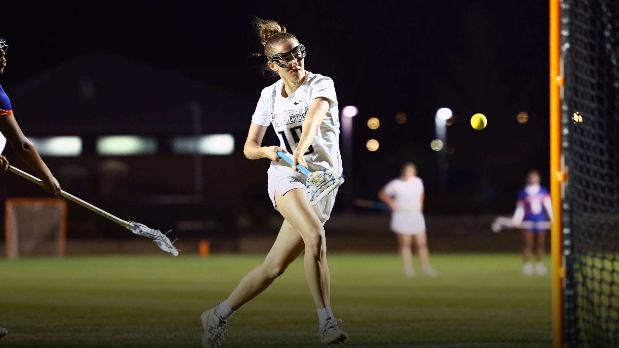 Lauren Pfleger attempting a shot on goal