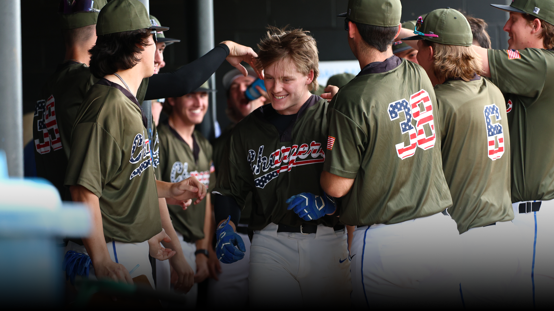 Baseball Dugout Celebration
