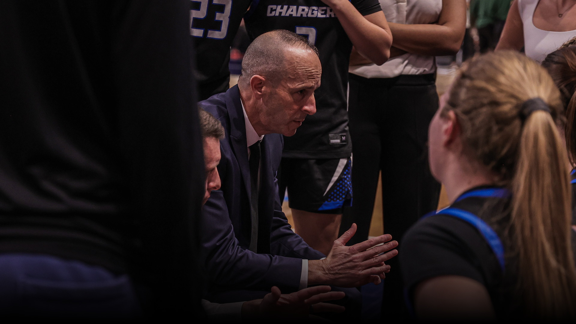 Coach Sharpe Talking to Team