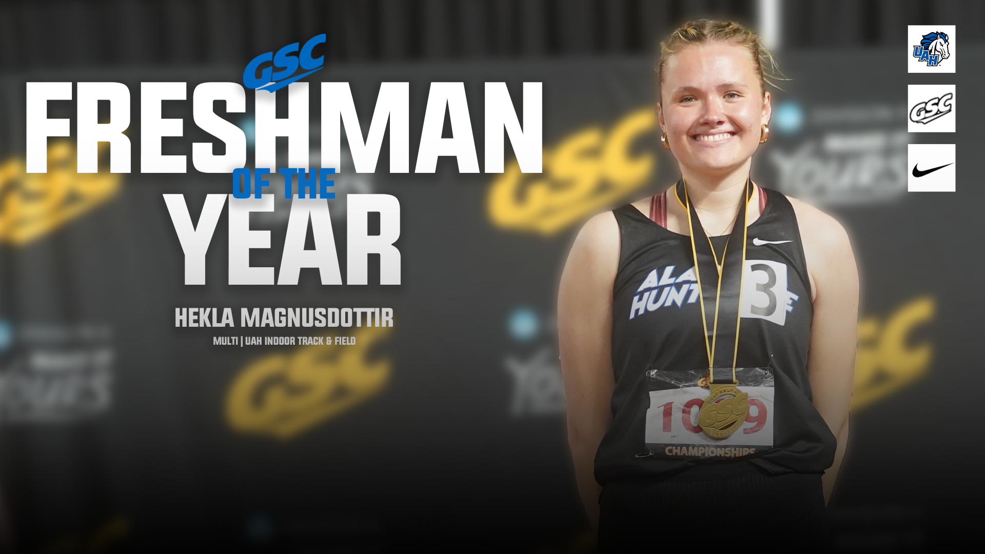 Hekla Magnusdottir named 2026 Indoor T&F Freshman of the Year