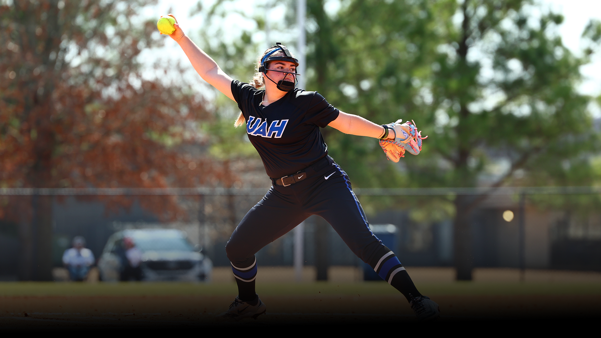 Katie Bracken throwing a pitch