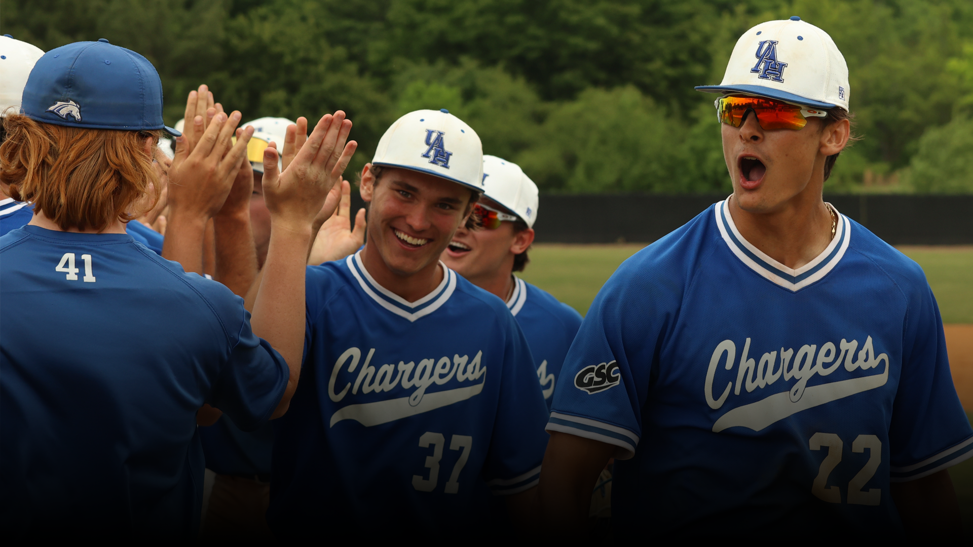 Baseball Celebrating a Win