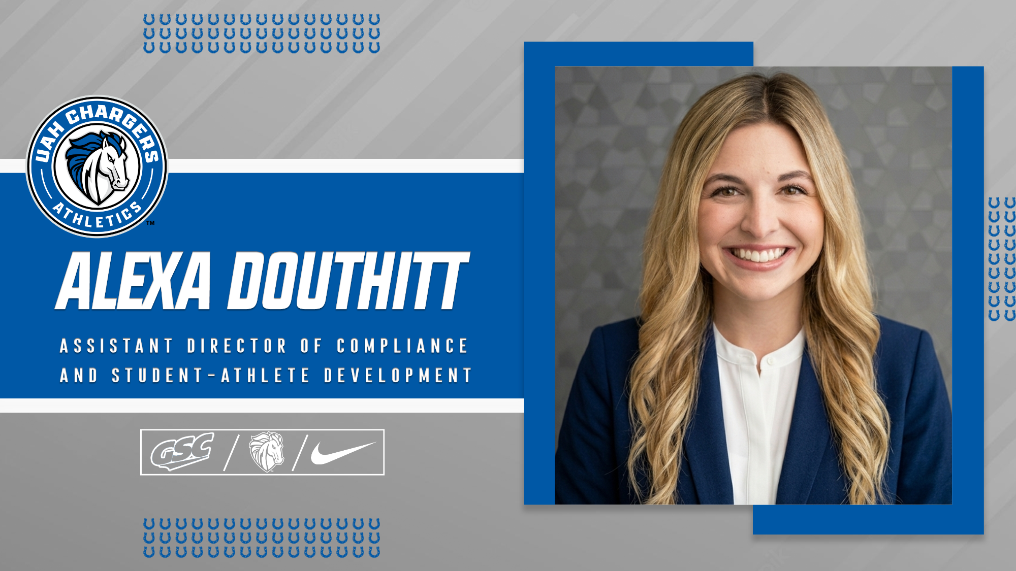 Alexa Douhitt hired as Assistant Director of Compliance and Student-Athlete Development.