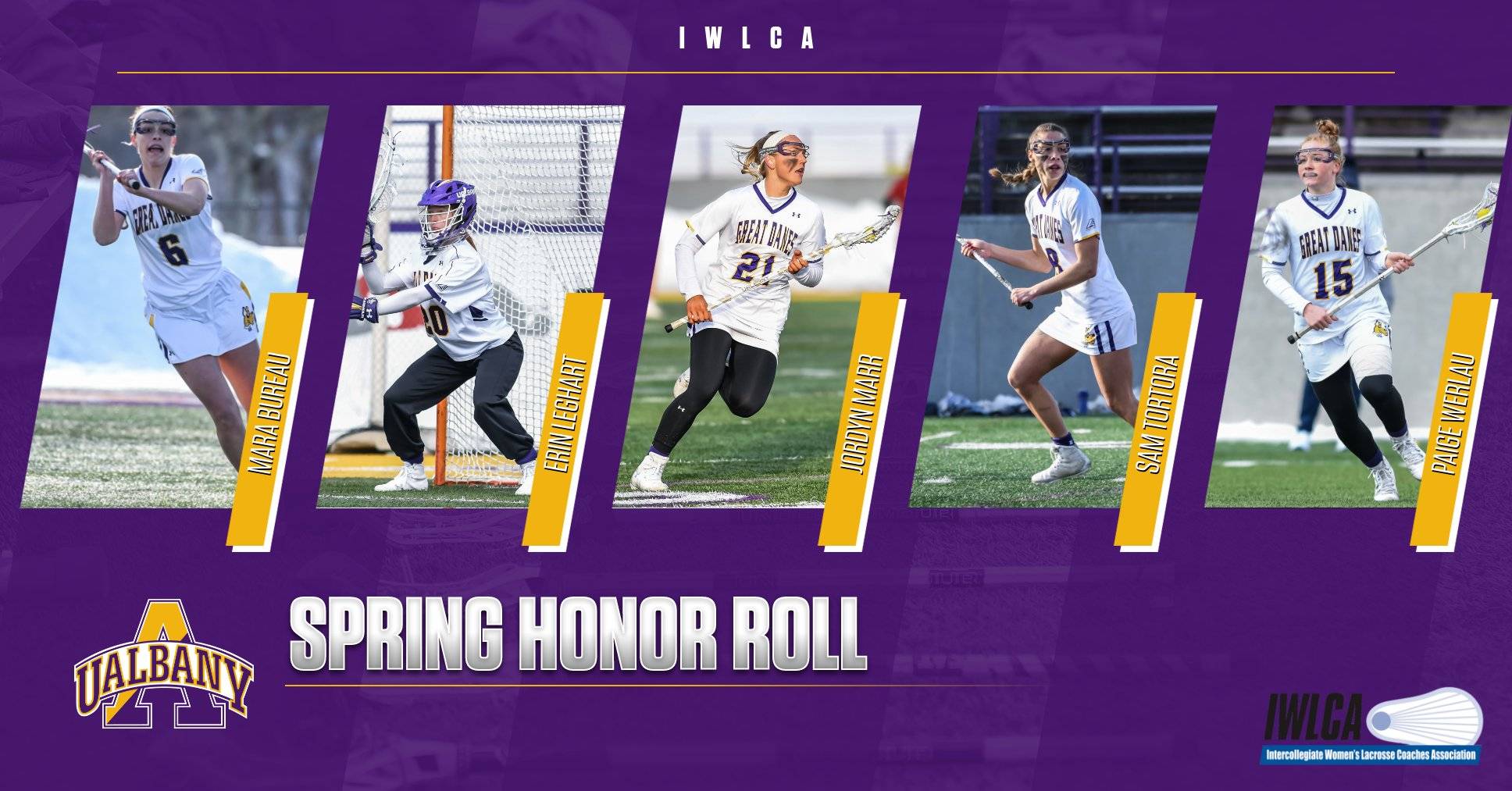 Five Great Danes Named to IWLCA Honor Roll
