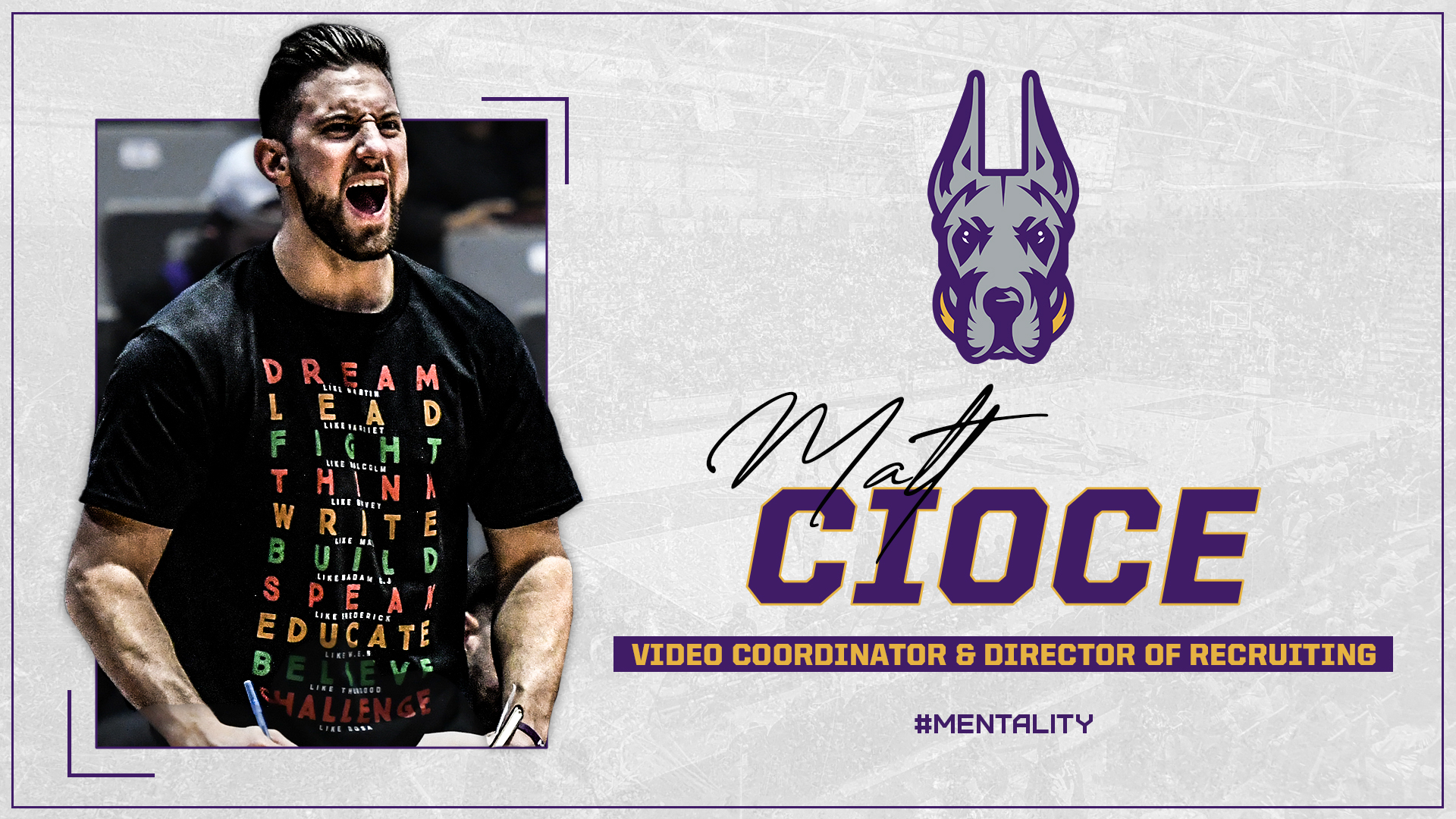 Cioce Named Men’s Basketball Video Coordinator and Director of