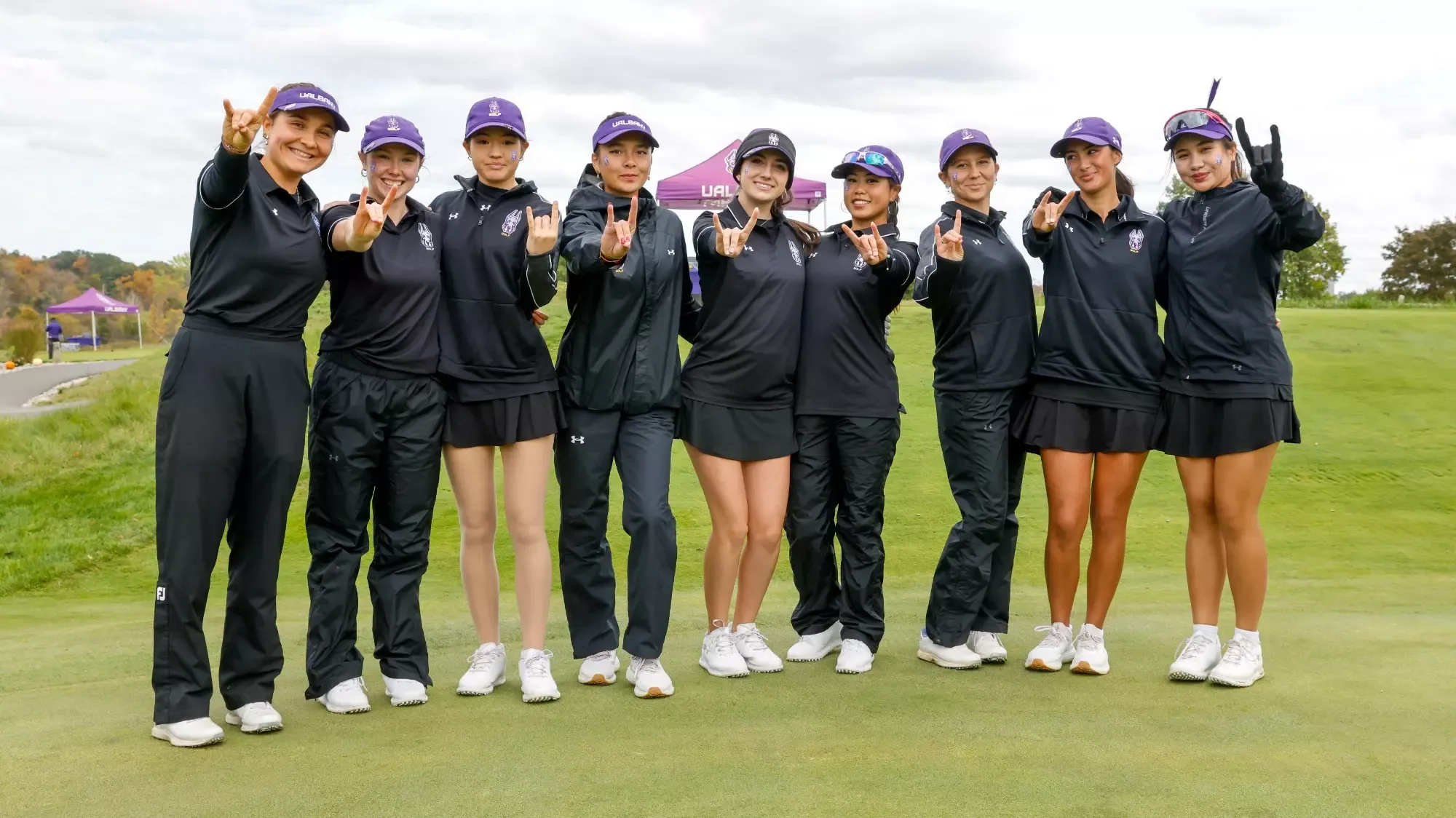 University at Albany Women's Golf competes in the University at Albany Invitational, Oct 12, 2025.  (Photo by Bruce Dudek)