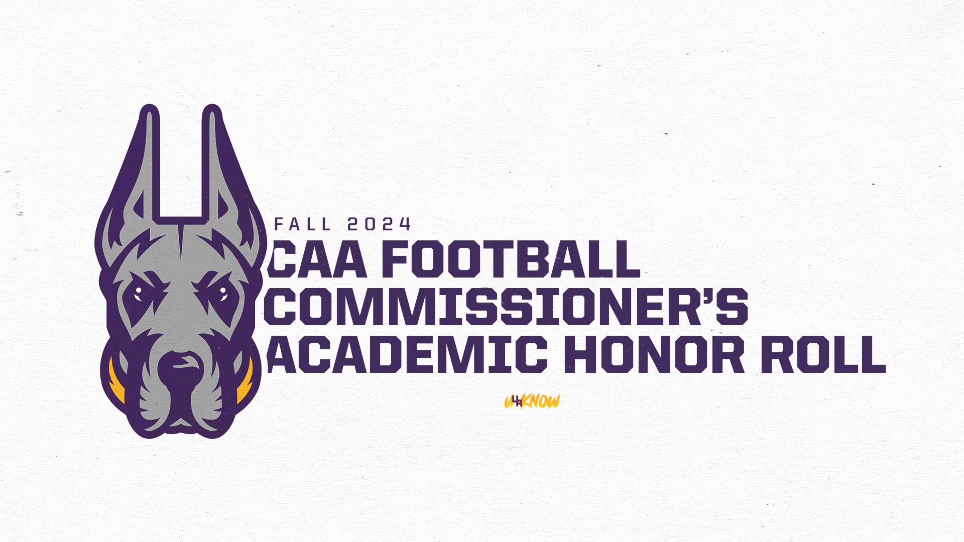 Fall 2024 CAA Football Commissioner's Academic Honor Roll