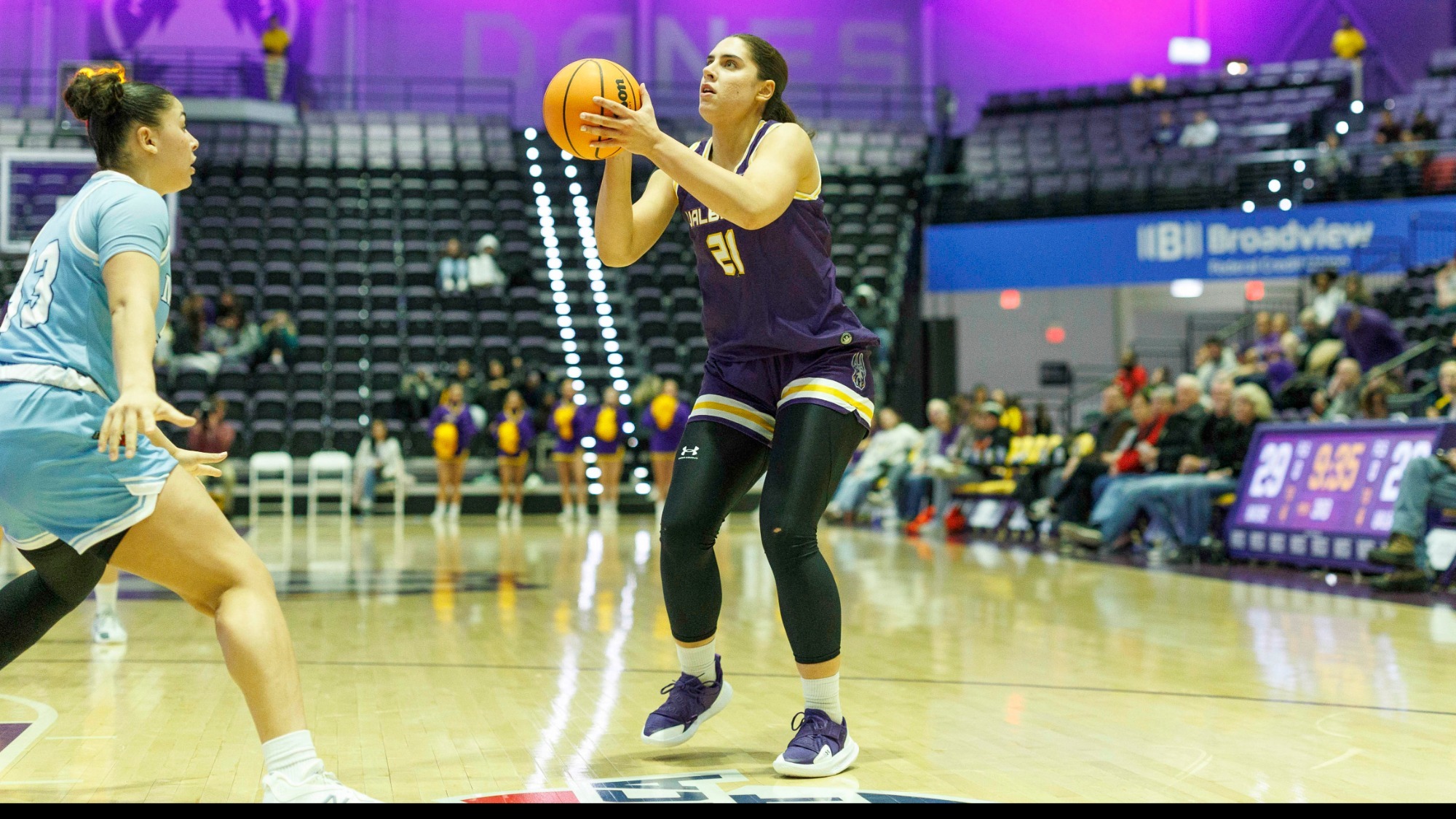 University at Albany Women's  Basketball is defeated by Maine 65-60, Jan. 22, 2026.  (Photo by Bruce Dudek)