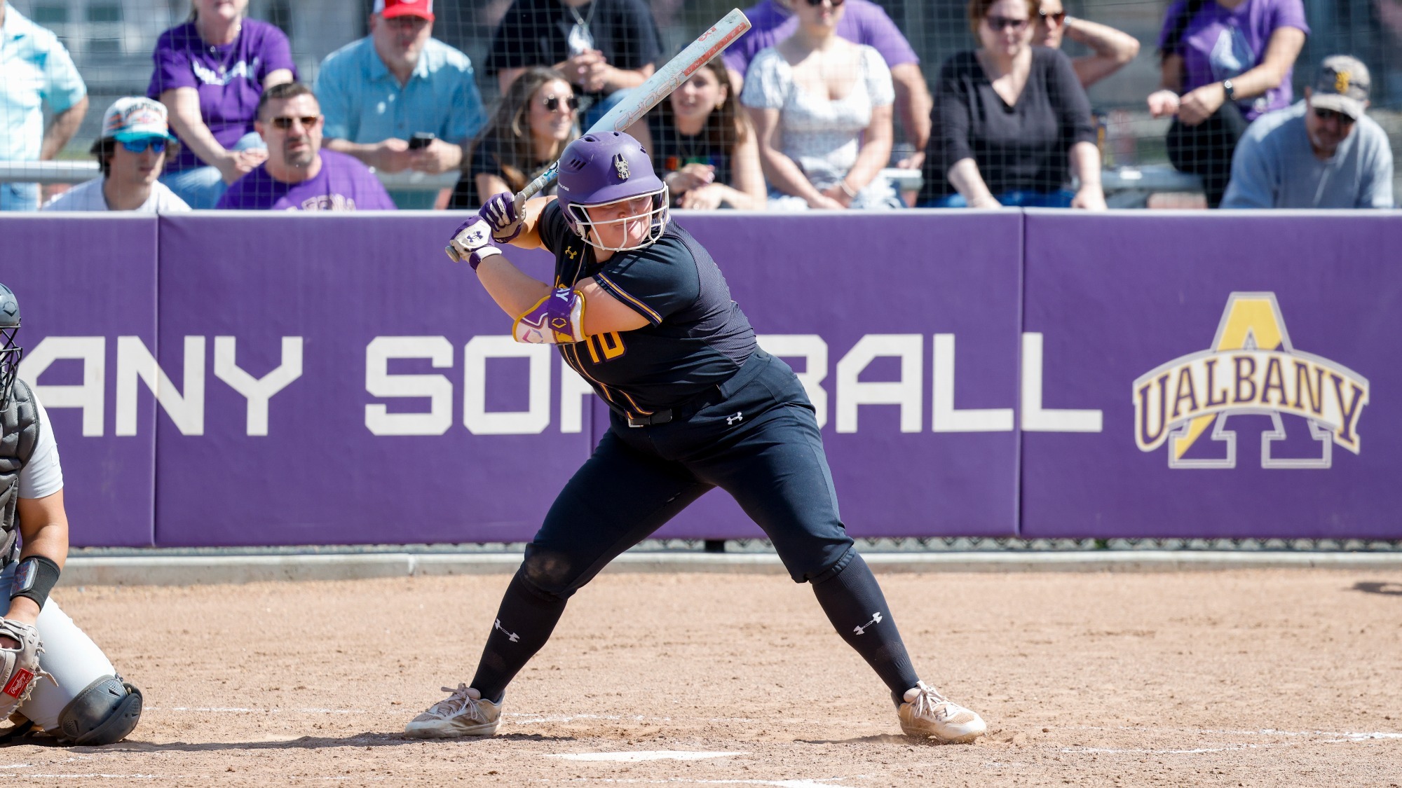 The UAlbany softball team hosted Binghamton for Senior Day at UAlbany Field in Albany, N.Y. on Friday, May 2, 2025. These photos are from the first game of the doubleheader.
