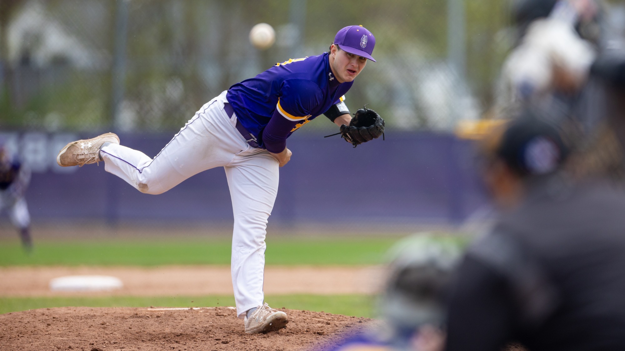 The UAlbany baseball team hosted Bryant at Varsity Field in Albany, N.Y. on April 25-27, 2025. These photos depict the first game of the doubleheader on Sunday, April 27.
