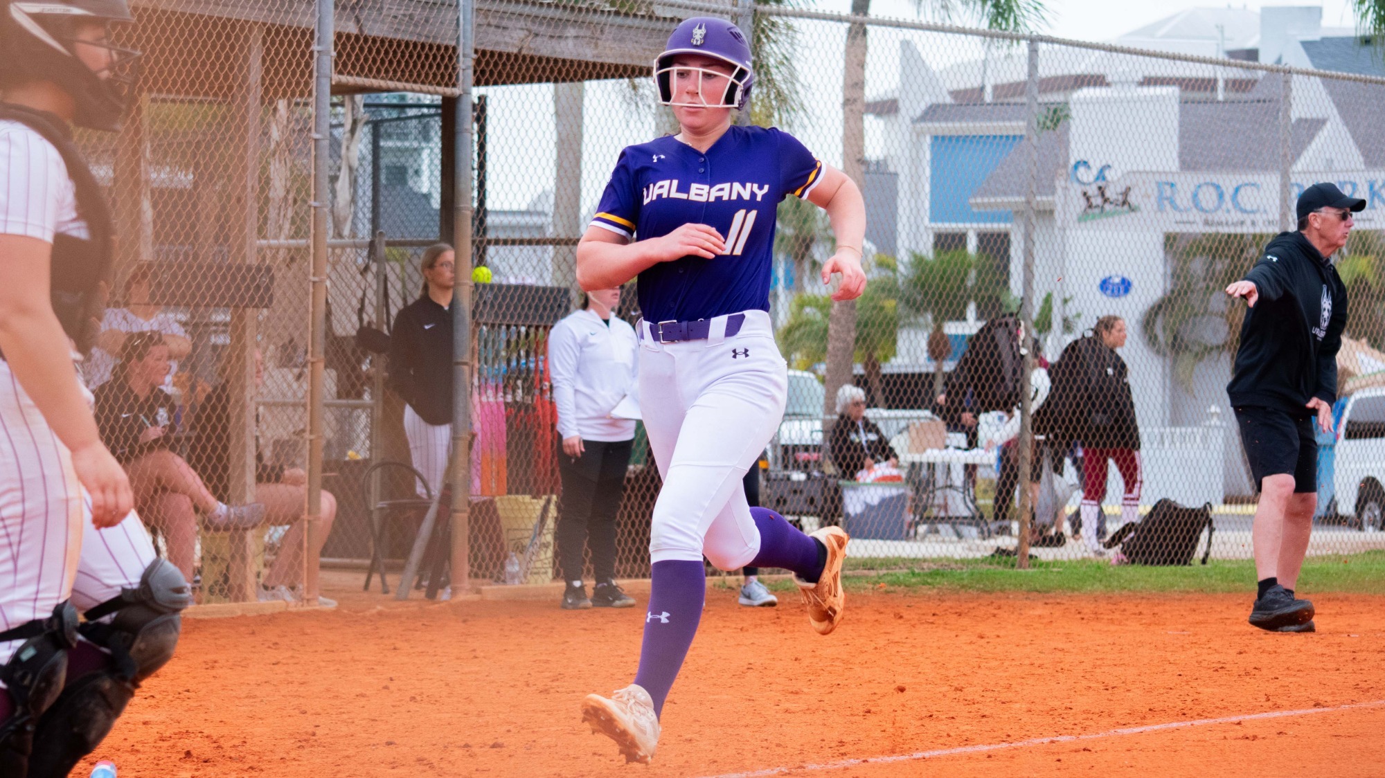 The UAlbany softball team played against Bellarmine at ROC Park in Madeira Beach, Florida on Sunday, March 1, 2026.