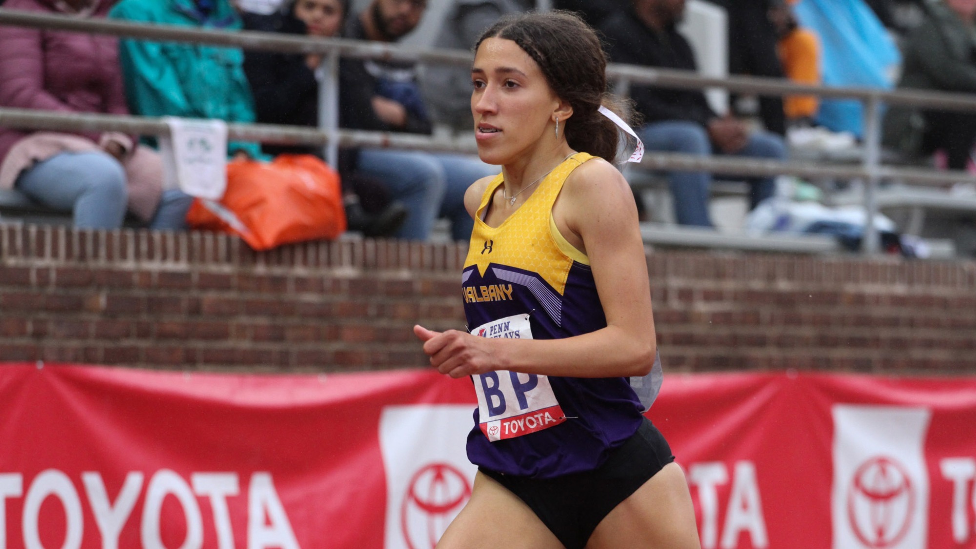 The UAlbany women's track and field team visited the Penn Relays Carnival at Franklin Field and Soccer Field in Philadelphia, Pennsylvania from Thursday to Saturday, April 27-29, 2023.