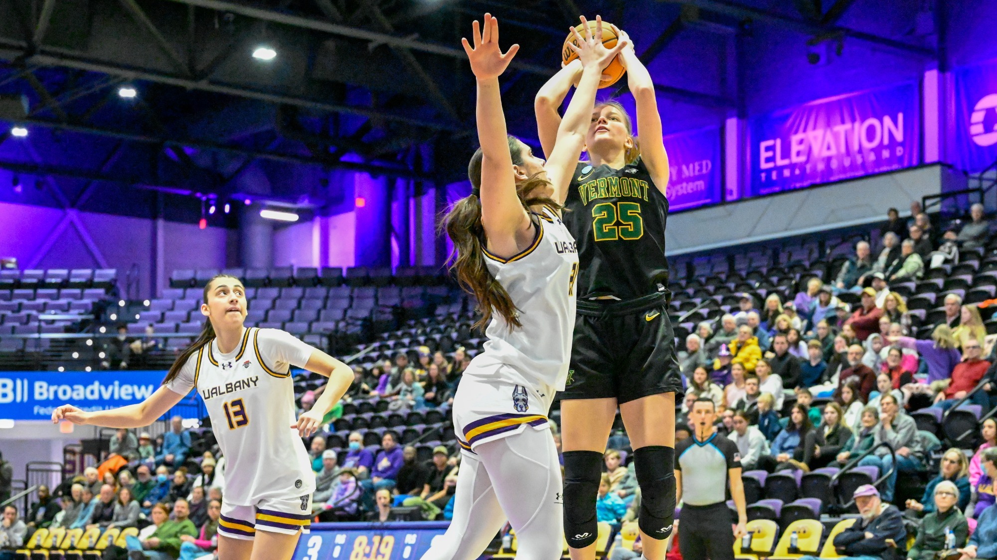 The UAlbany women's basketball team hosted Vermont at Broadview Center in Albany, New York on Thursday, January 1, 2026.