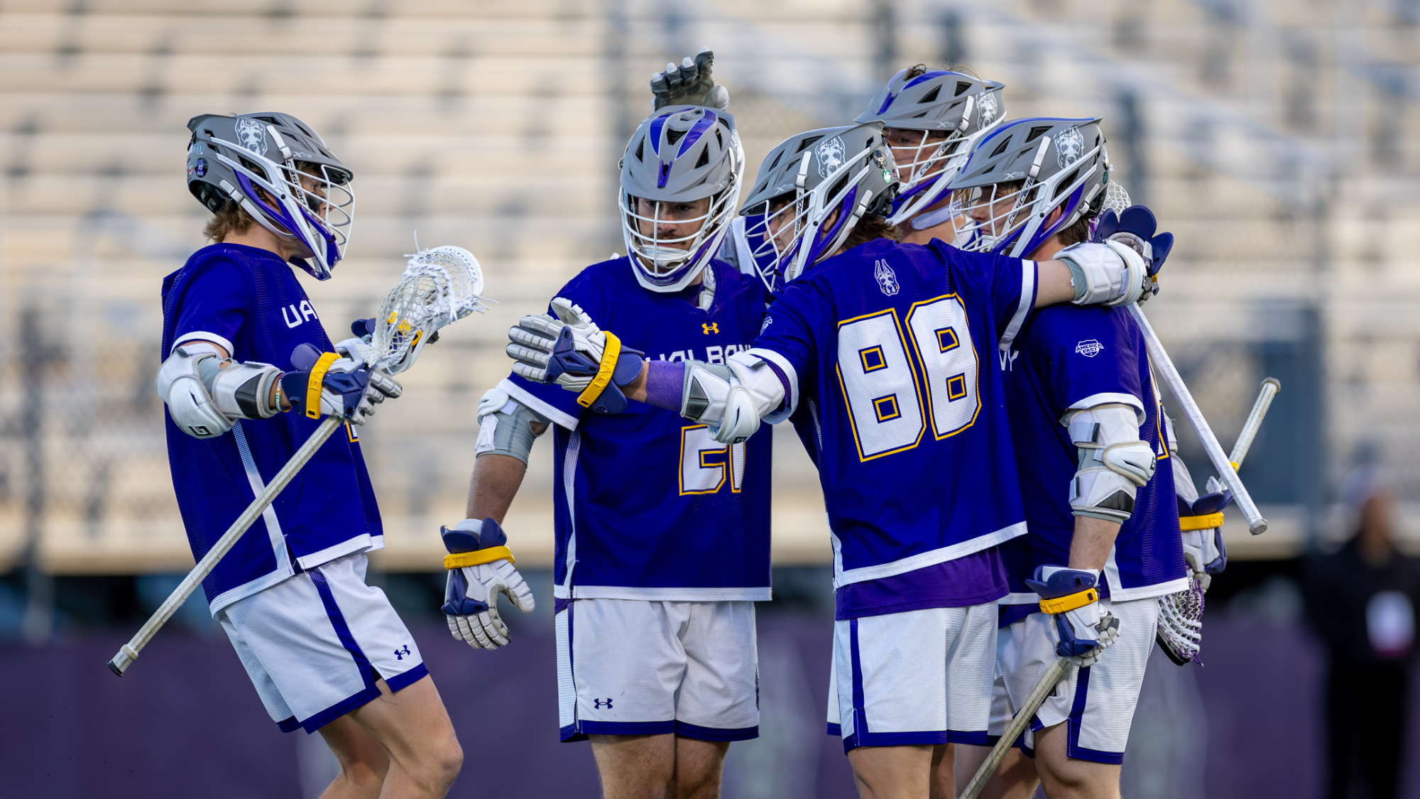 UAlbany MLAX win over Vermont, 4.11.26