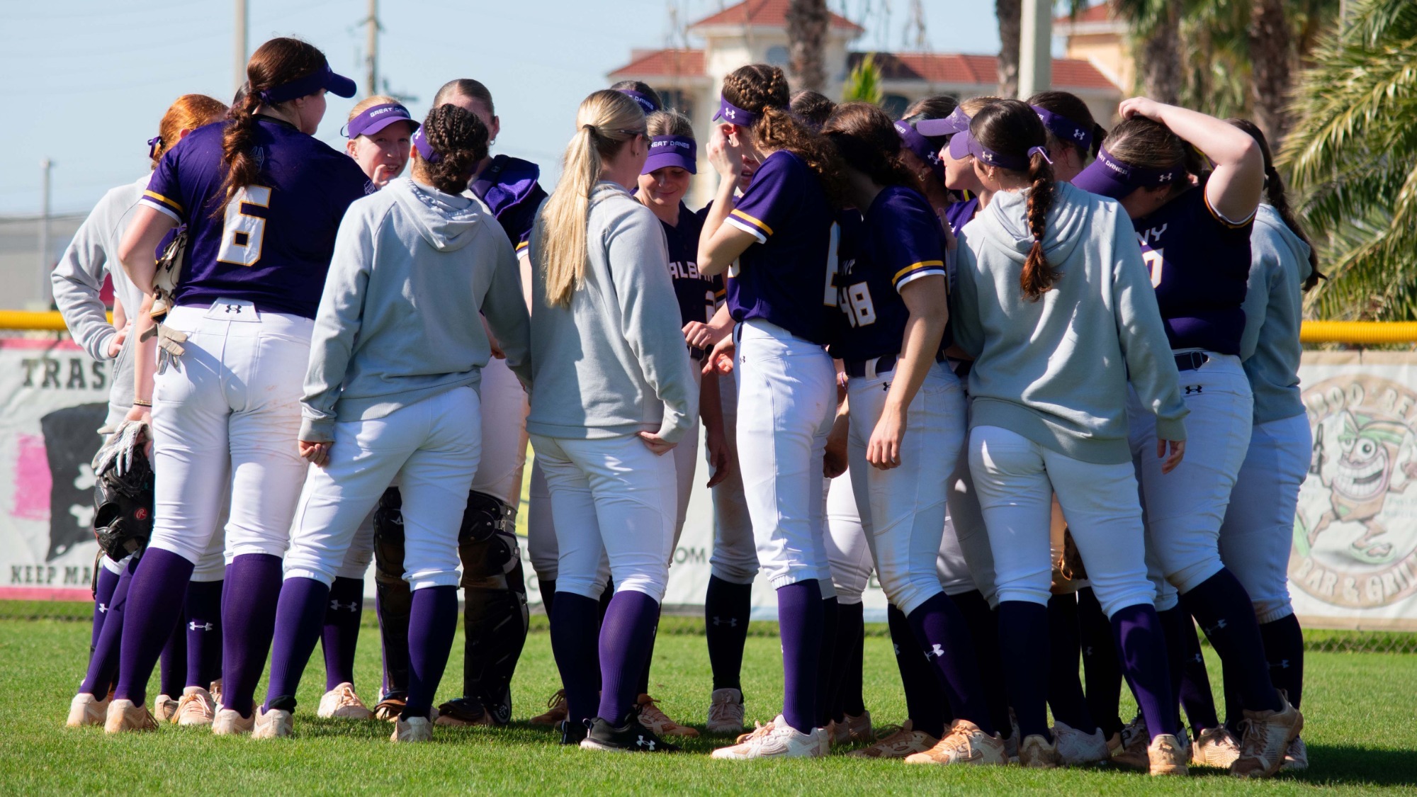 The UAlbany softball team played against Bellarmine at ROC Park in Madeira Beach, Florida on Sunday, March 1, 2026.