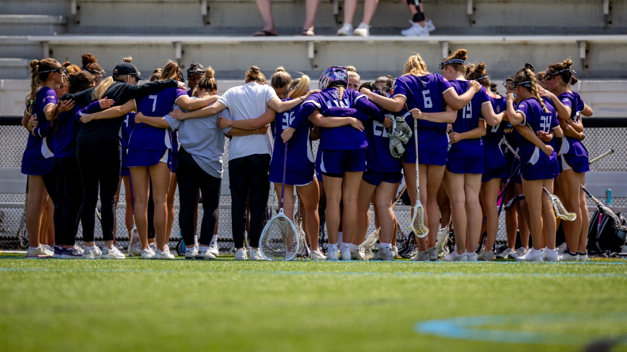 UAlbany Women's Lacrosse priot to their NCAA Tournament game vs Johns Hopkins