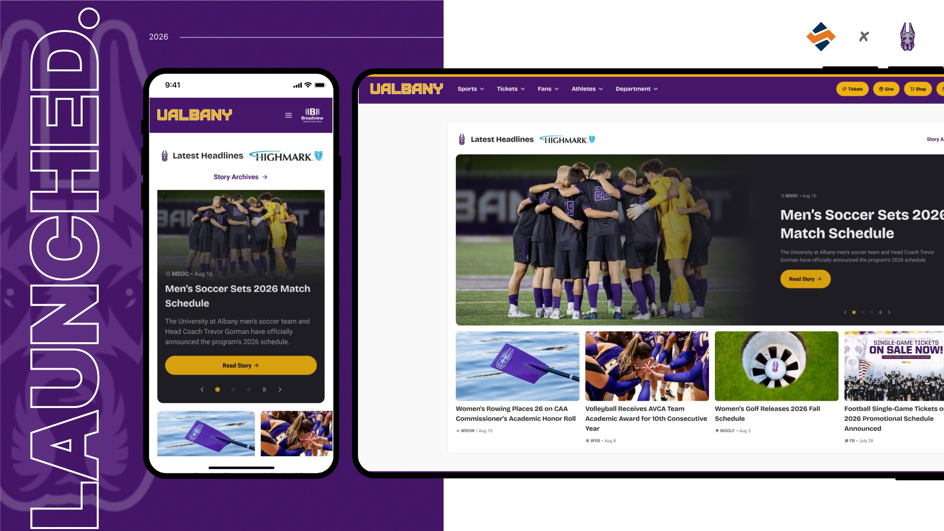 UAlbany Athletics Launches Redesigned Official Athletics Website