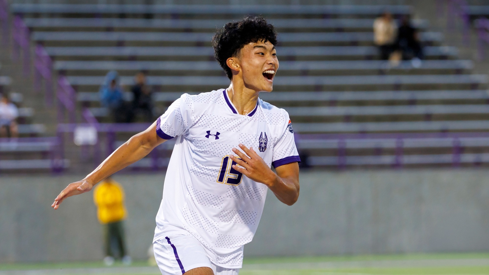 Yuta Kimata scores in 3-0 victory over Colgate, Sunday August 30, 2026 at Tim & Mary Casey Stadium in Albany, N.Y.