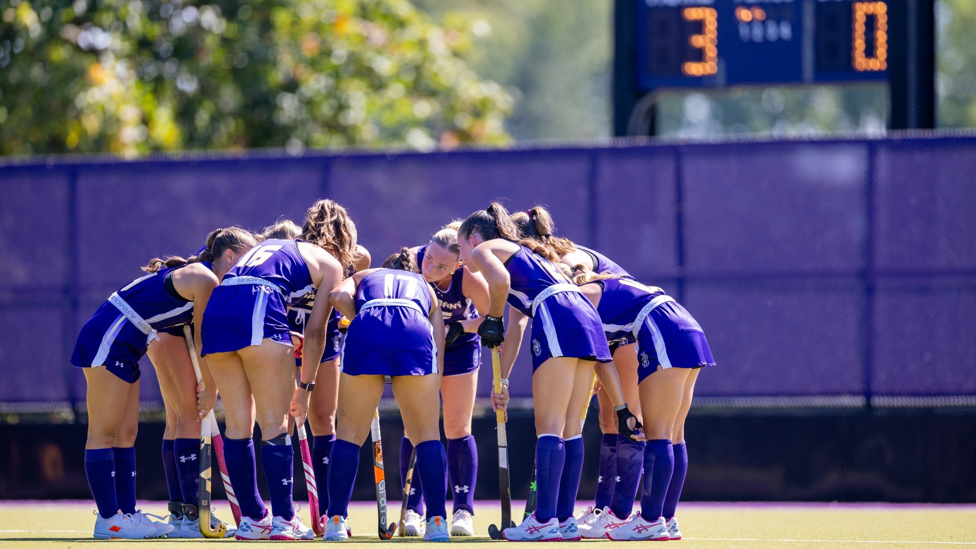 The #18 UAlbany field hockey team hosted New Haven at Alumni Turf in Albany; New York on Wednesday; September 3; 2025.