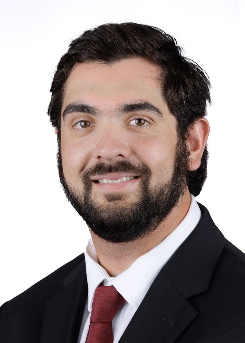 Athletics headshot of Chandler Fidel, baseball graduate assistant. 
Photo by Benjamin Krain