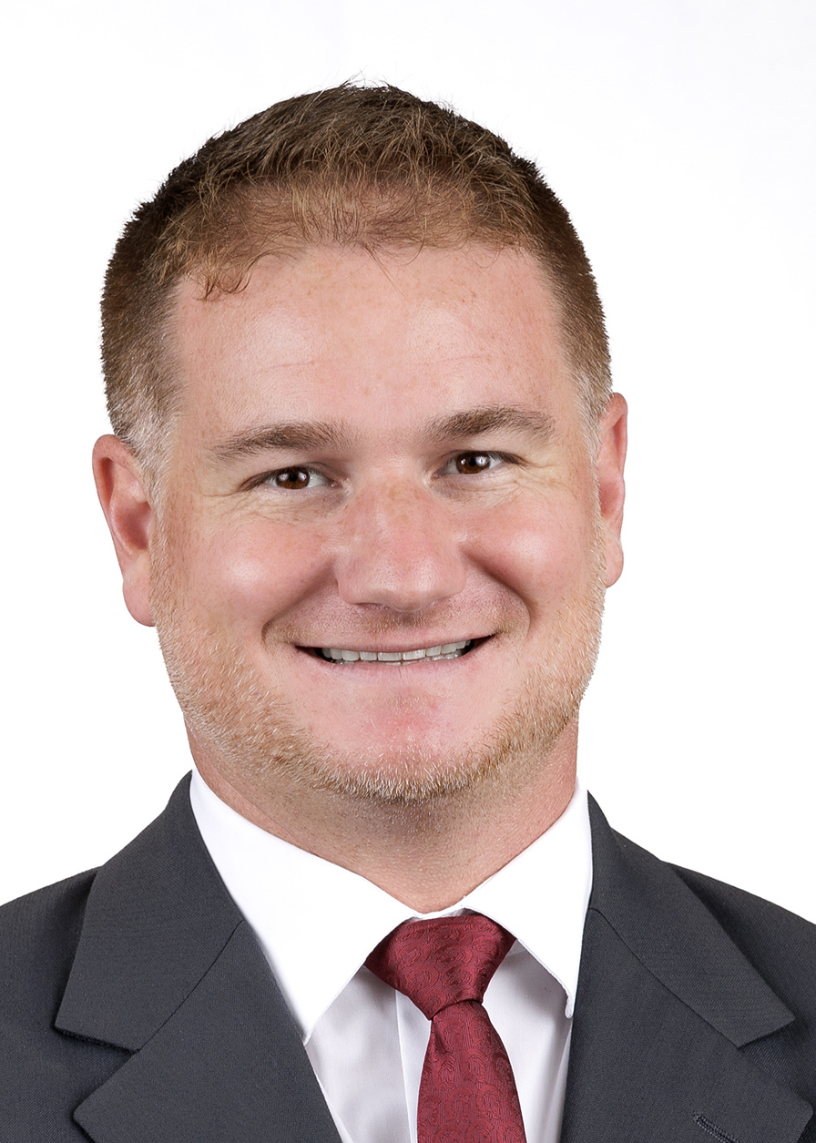 Athletics headshot of Chris Pape, swimming and diving assistant coach
Photo by Benjamin Krain
