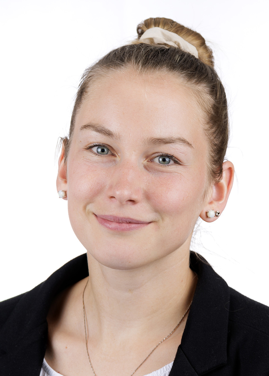Athletics headshot of Eszter Kendall, assistant track coach 
Photo by Benjamin Krain