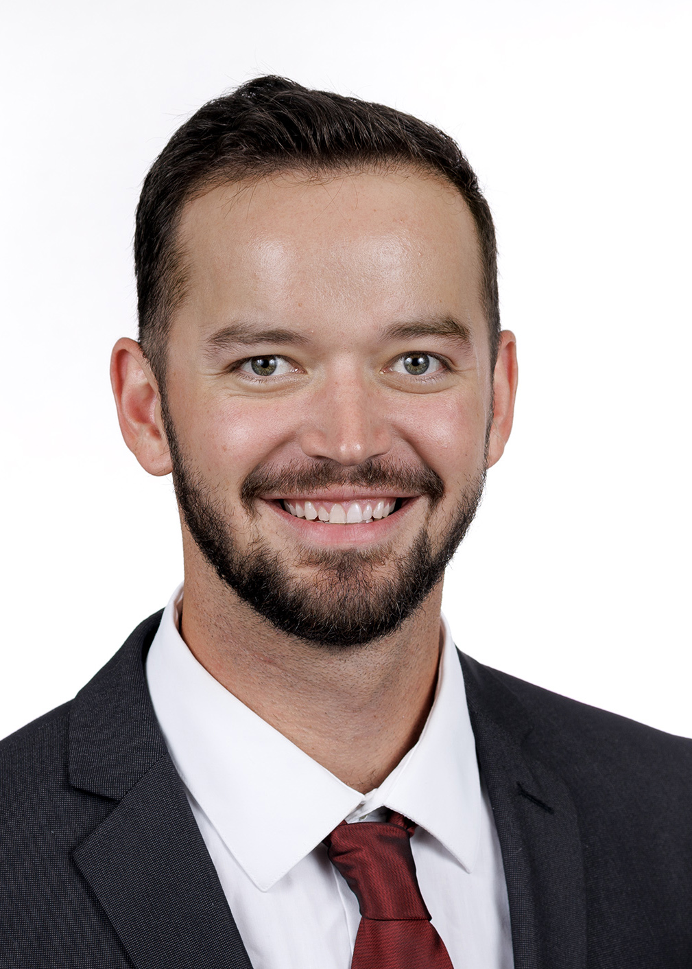 Athletics staff headshot of trainer Joey Lednicky
Photo by Benjamin Krain
