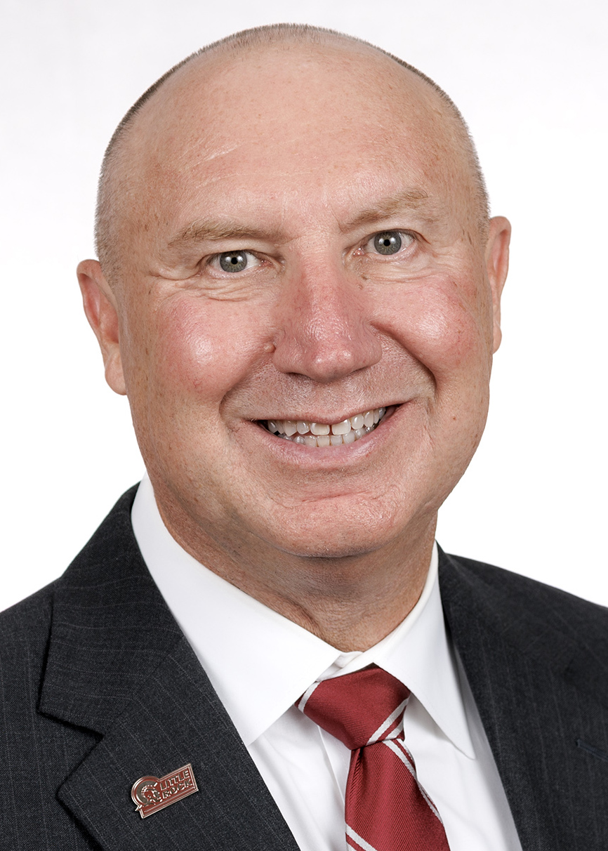 Athletics staff headshot of women’s basketball coach Steve Wiedower
Photo by Benjamin Krain
