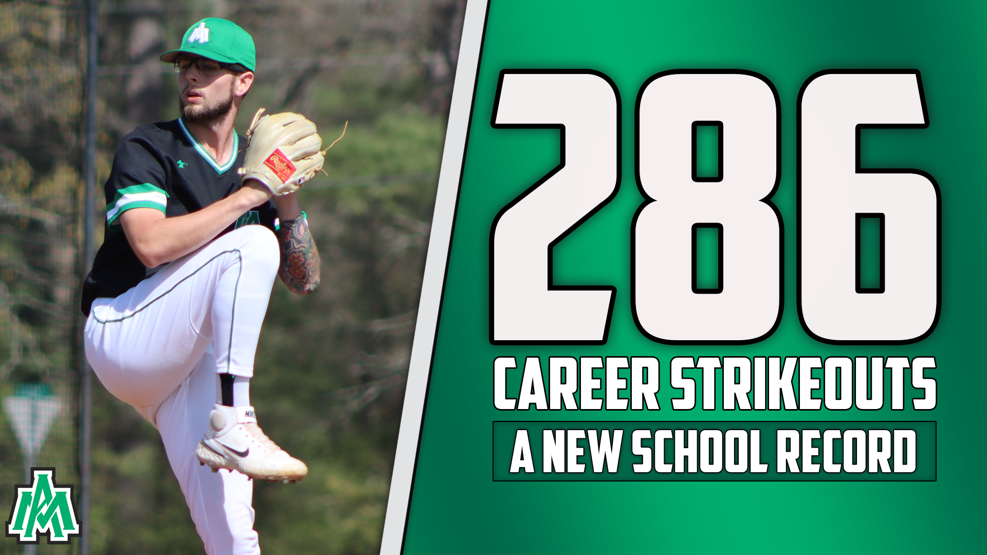 Philley Breaks UAM Strikeout Record, UAM Splits Doubleheader with