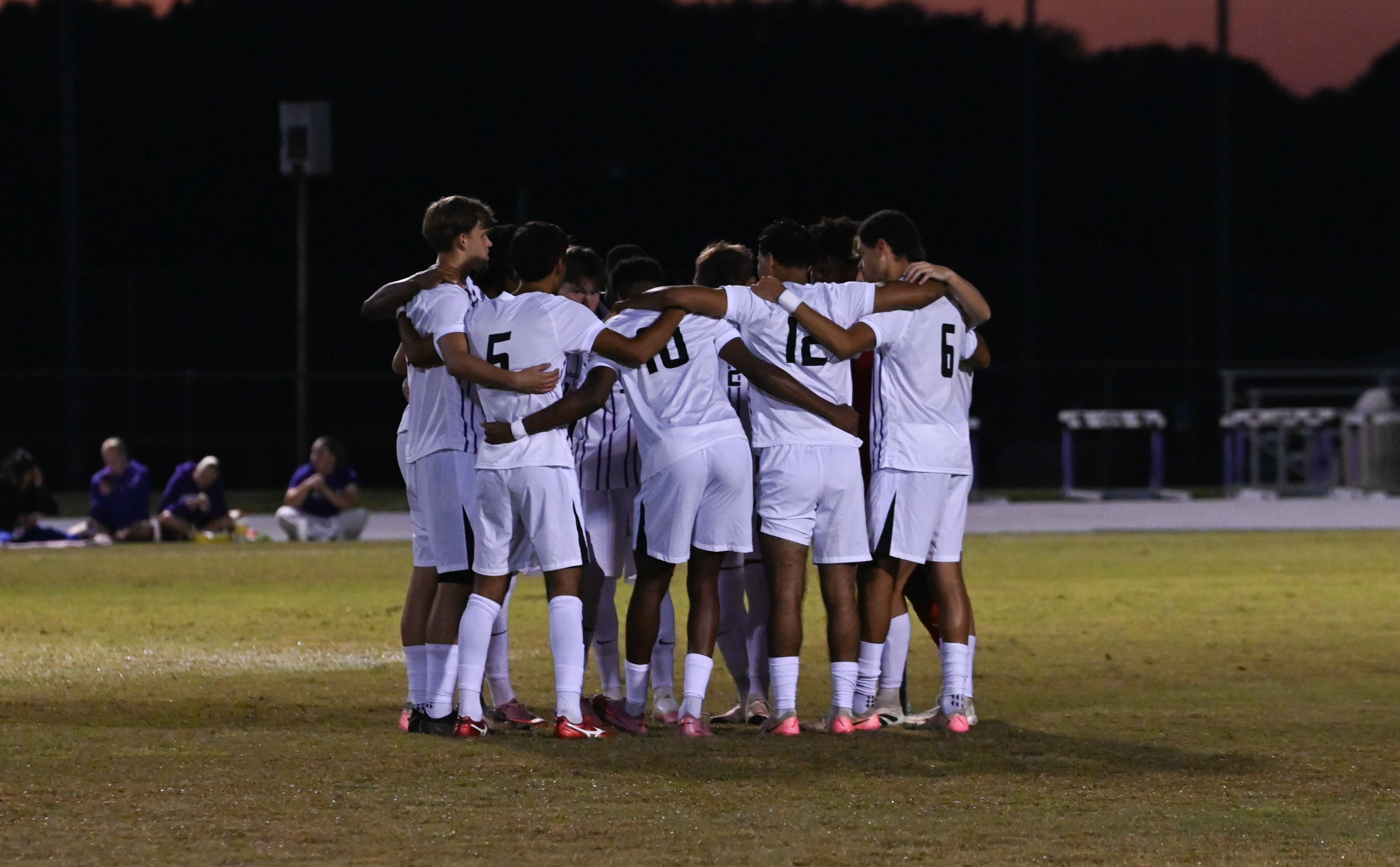 Men's Soccer Huddle