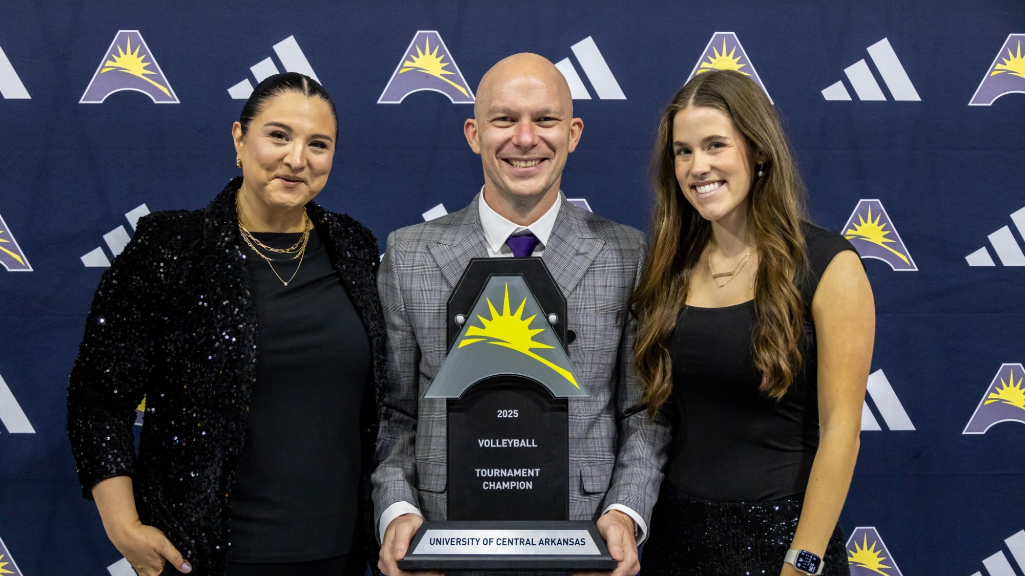 Volleyball Coaches and trophy