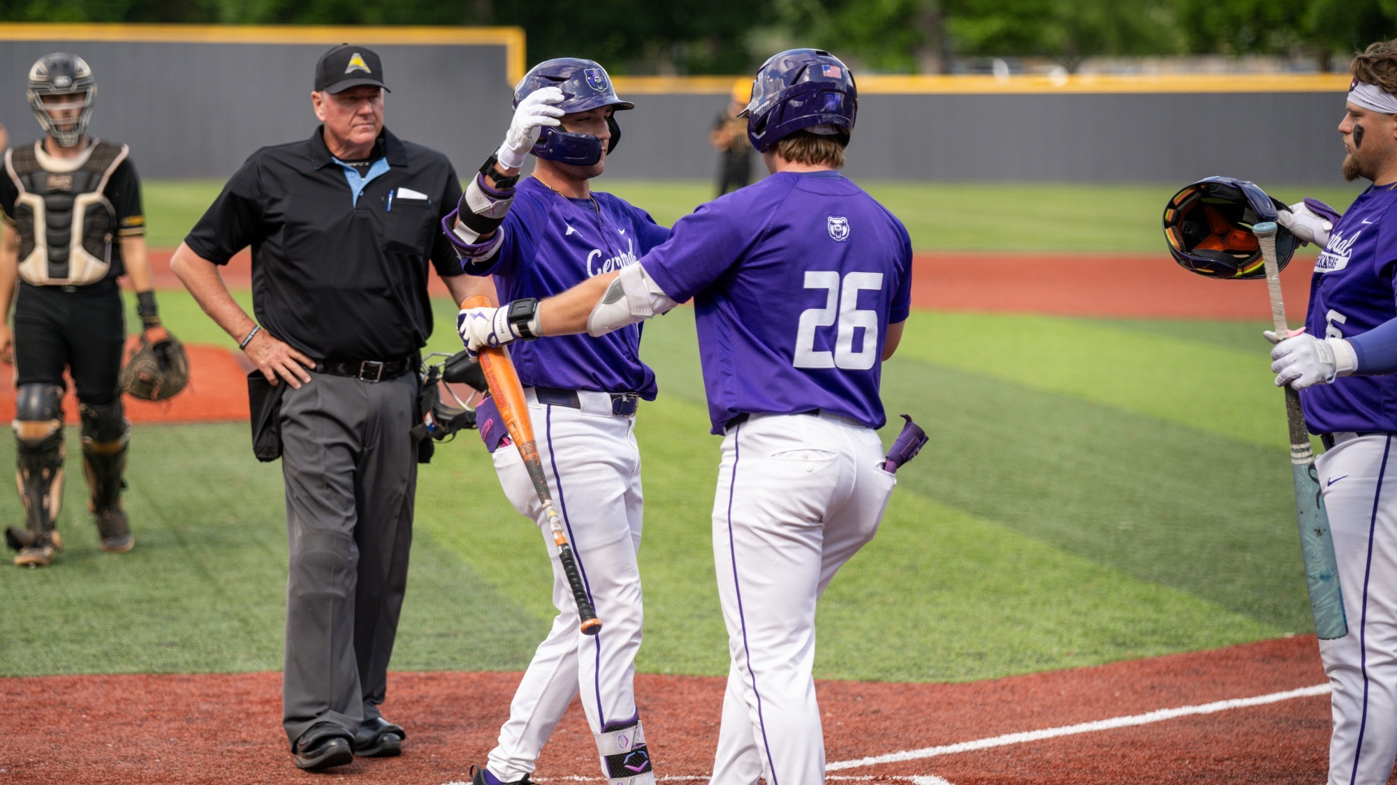 Bears celebrate at the plate