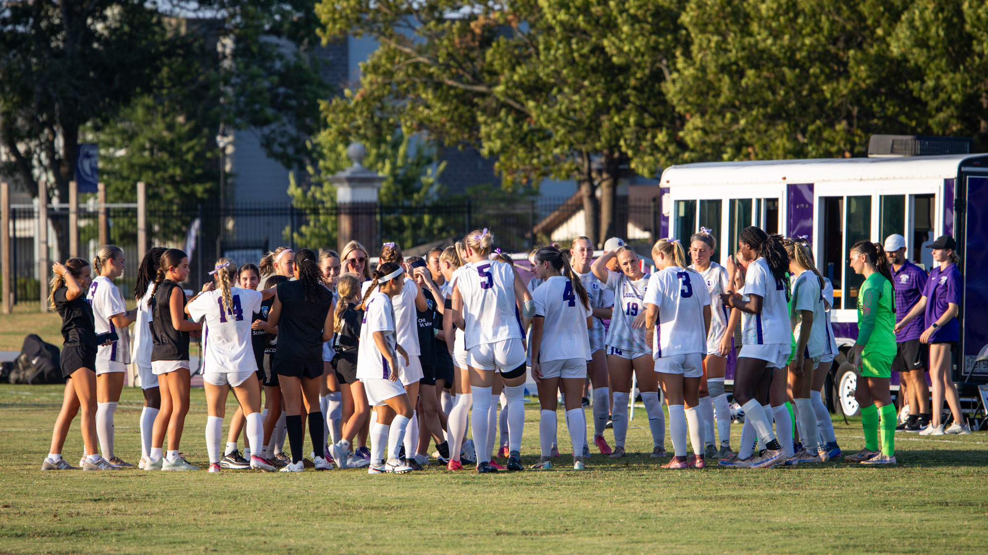 Women's Soccer Huddle