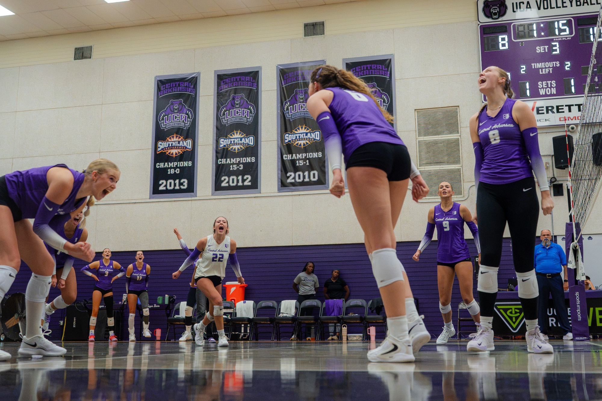 Purple & Gray celebration
