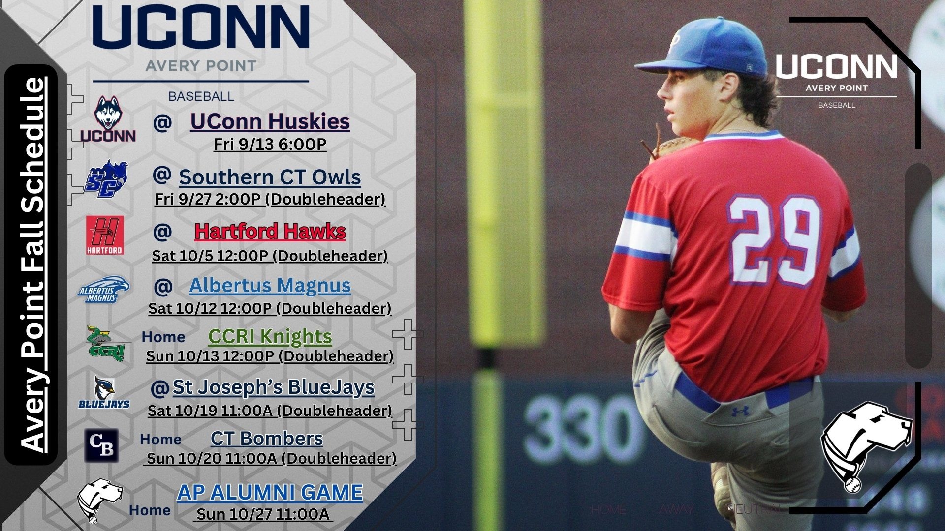 Baseball Fall Ball in Full Swing! UCONN Avery Point