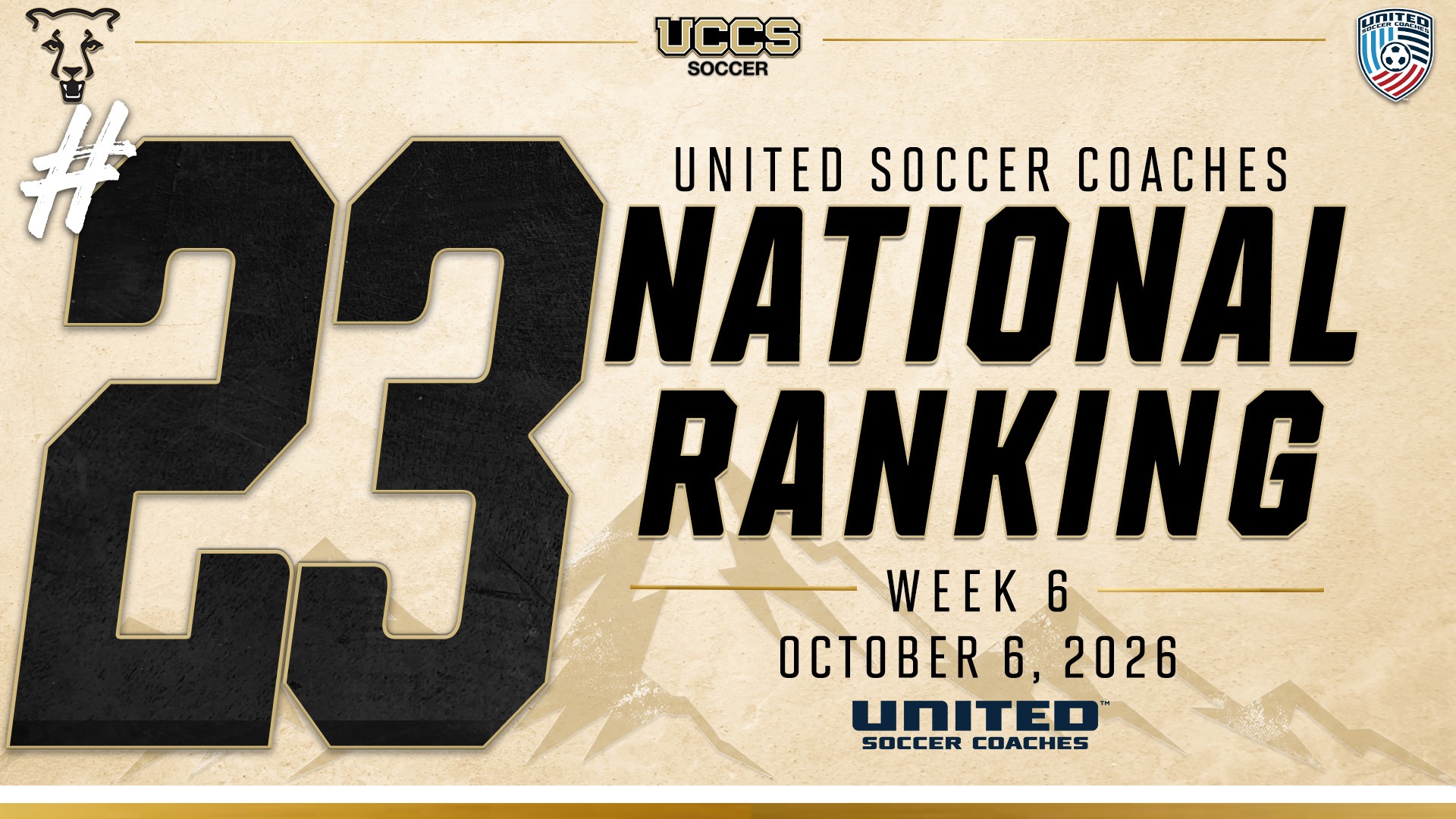 Week 6 United Soccer Coaches National Poll (10.6.26)