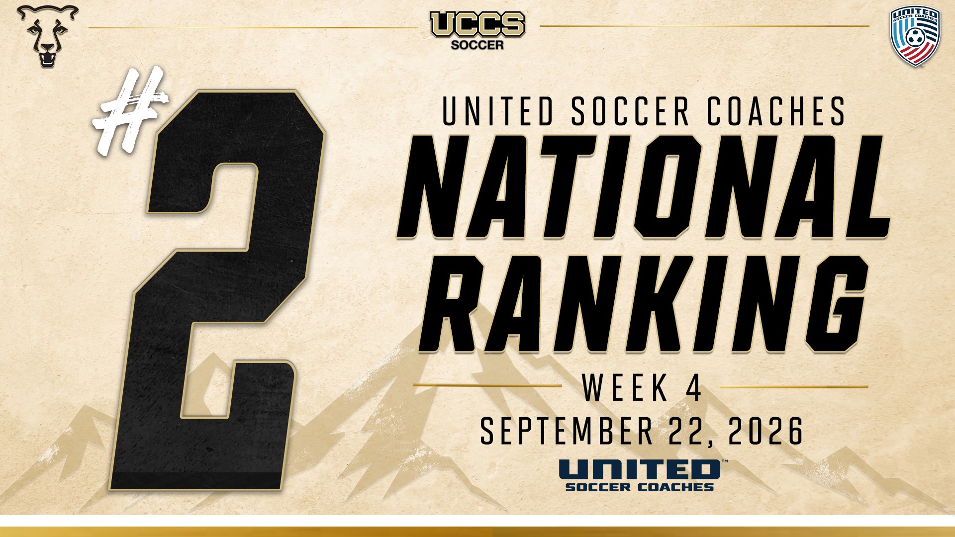 MSOC Week 4 United Soccer Coaches National Ranking