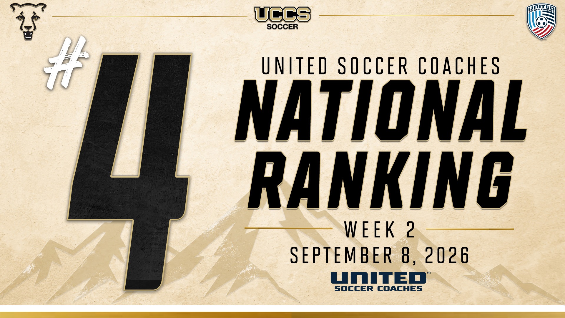 MSOC Week 2 United Soccer Coaches National Poll - 9.8.26