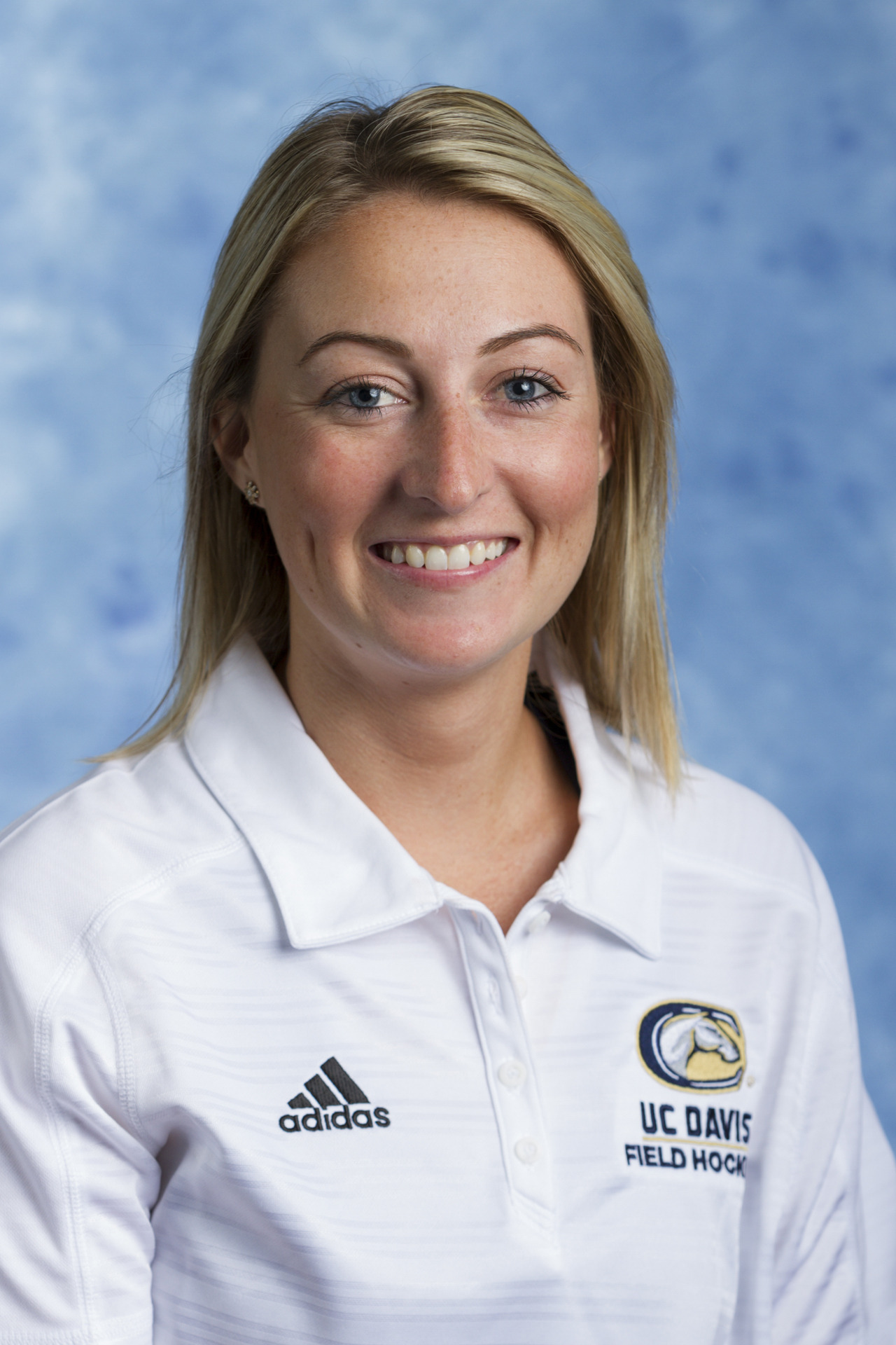Assistant coach Emily Girasole 2016 field hockey head shot. Photo by Mark Honbo. Aug. 9, 2016