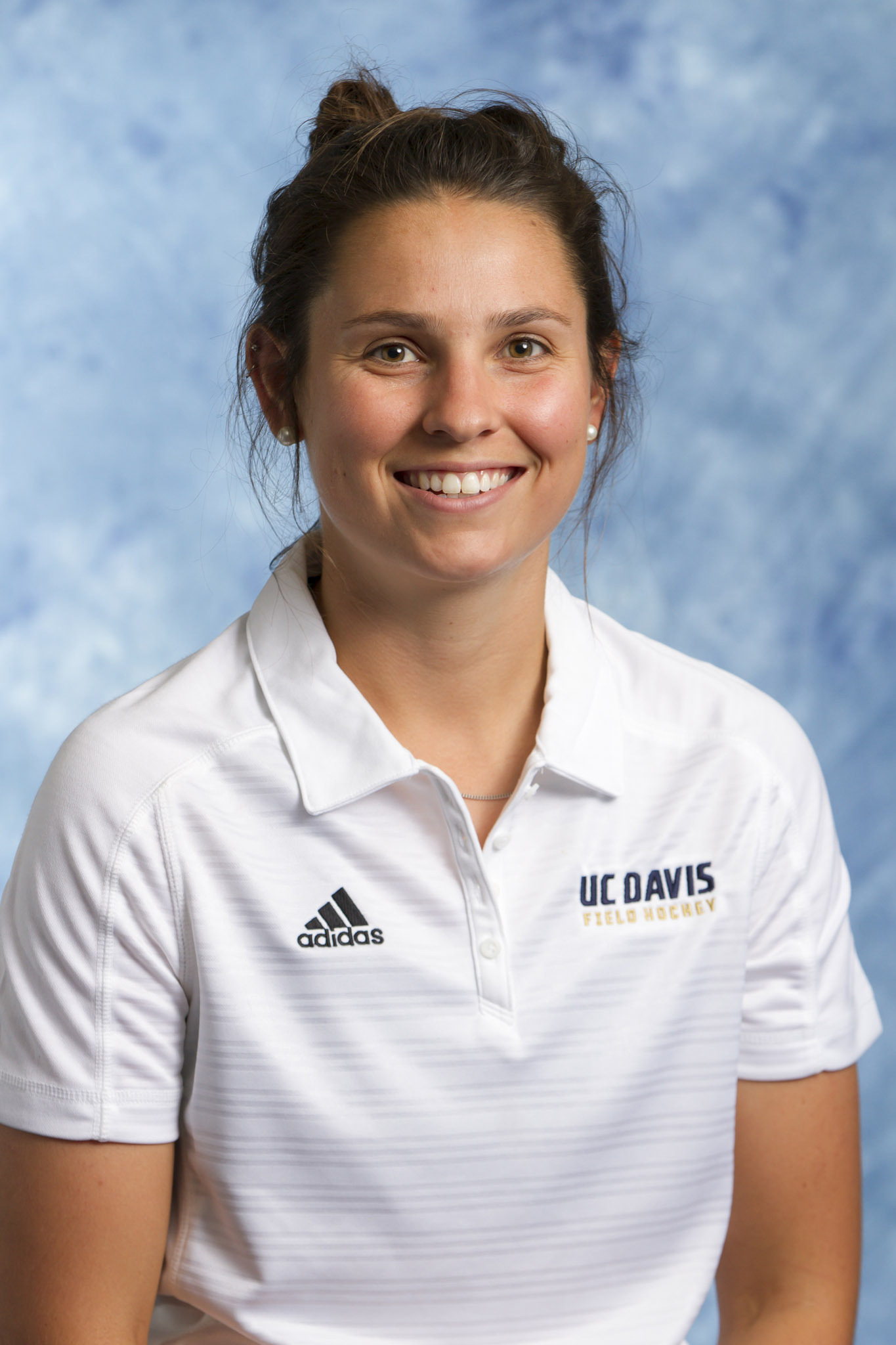 Assistant coach Victoria Stratton field hockey head shot. Aug. 9, 2017. Photo by Mark Honbo