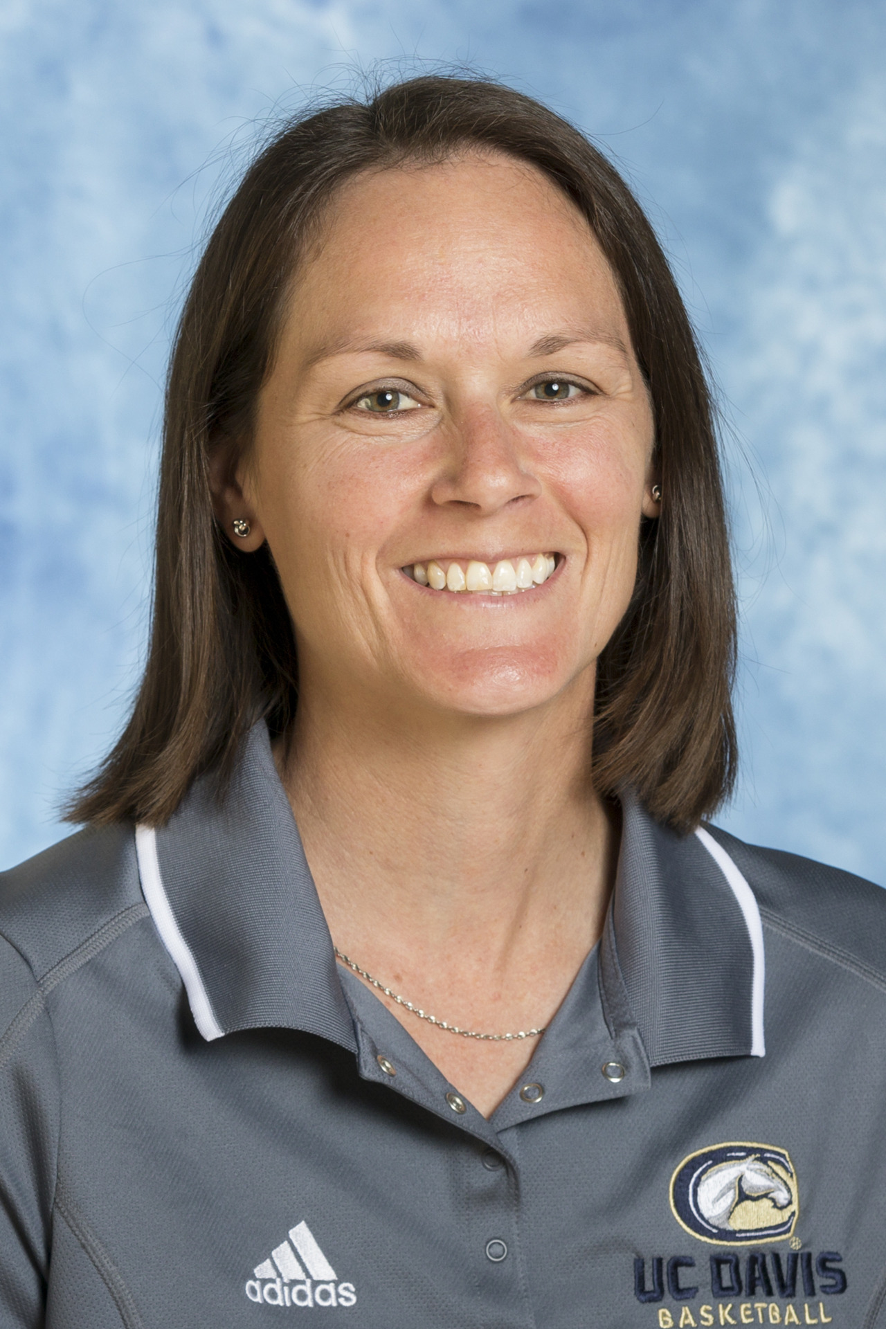 Director of operations Stephanie Shadwell 2017-18 women's basketball head shot. Sept. 13, 2017. Photo by Mark Honbo